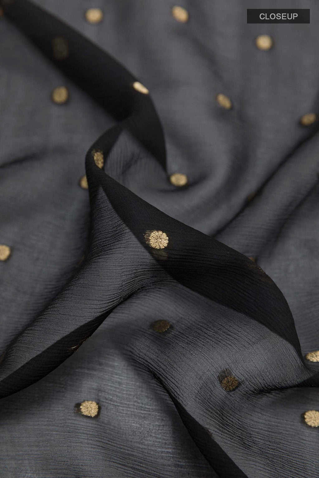 Black Chiffon Saree