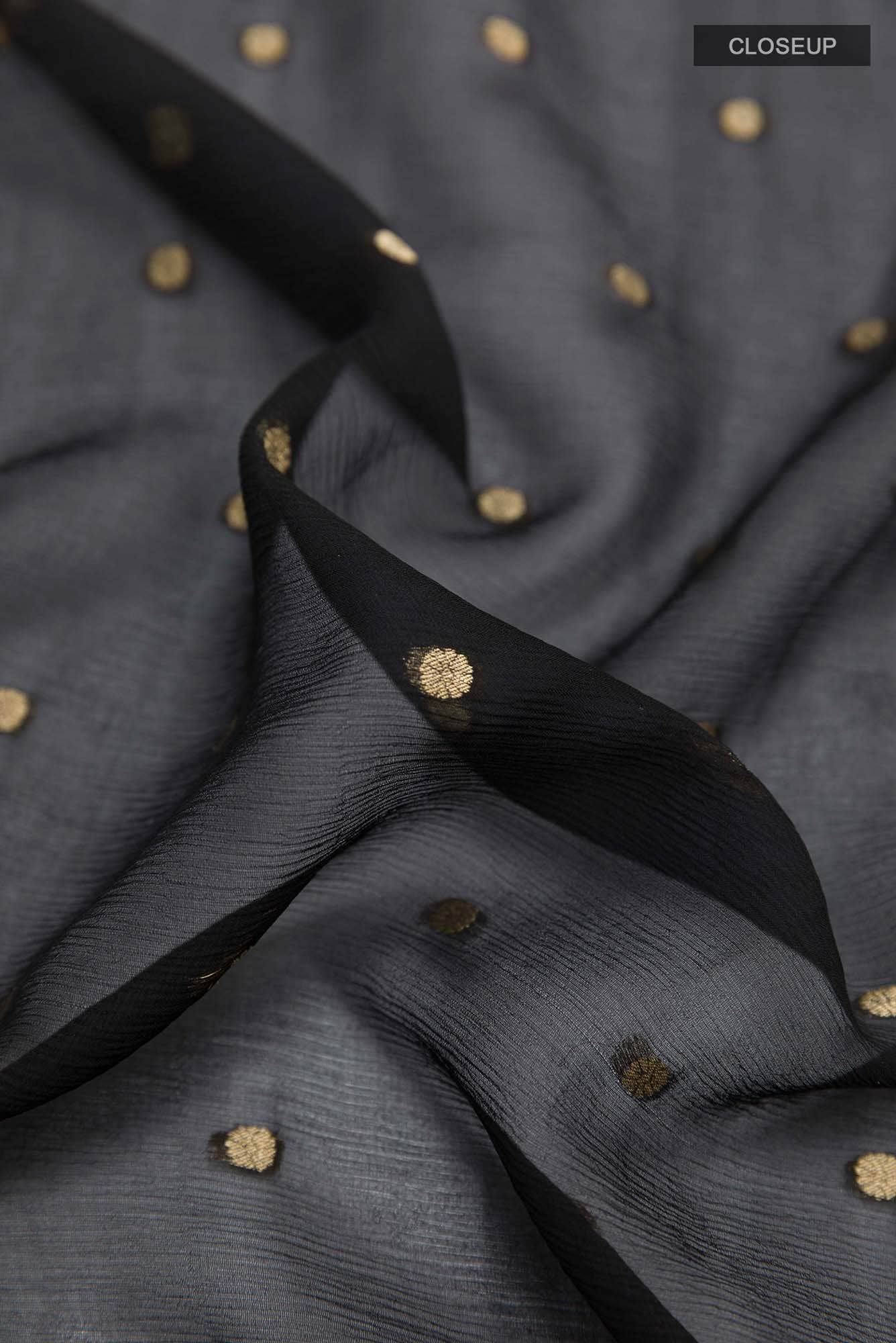 Black Chiffon Saree