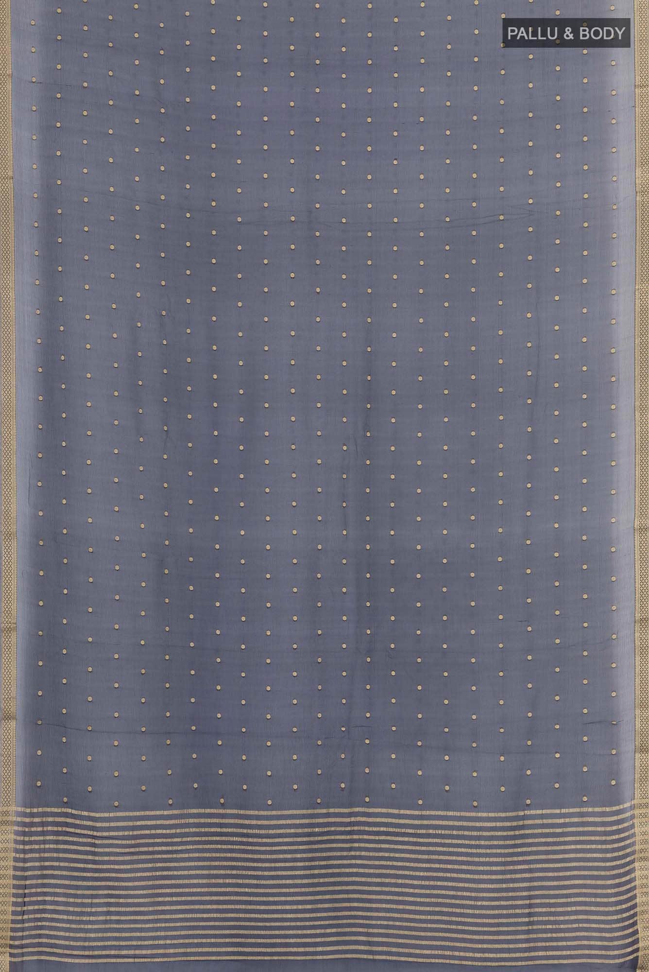 Dark Blue Chiffon Saree