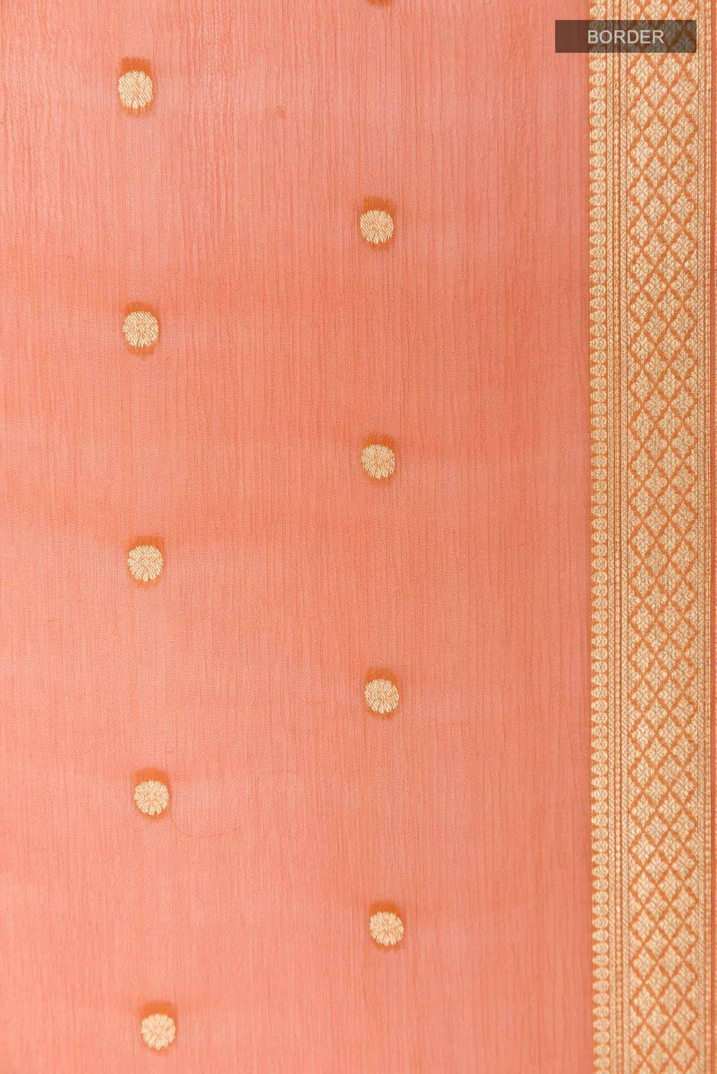 Orange Mysore Chiffon Saree