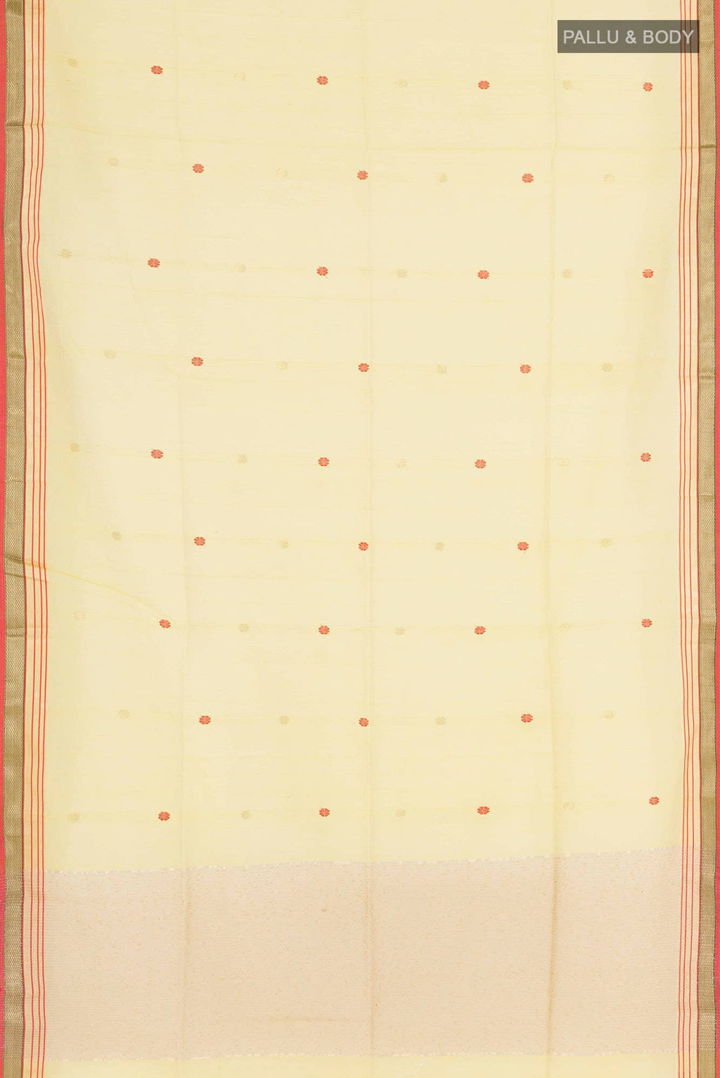 Yellow Blended Maheshwari Silk Cotton Saree