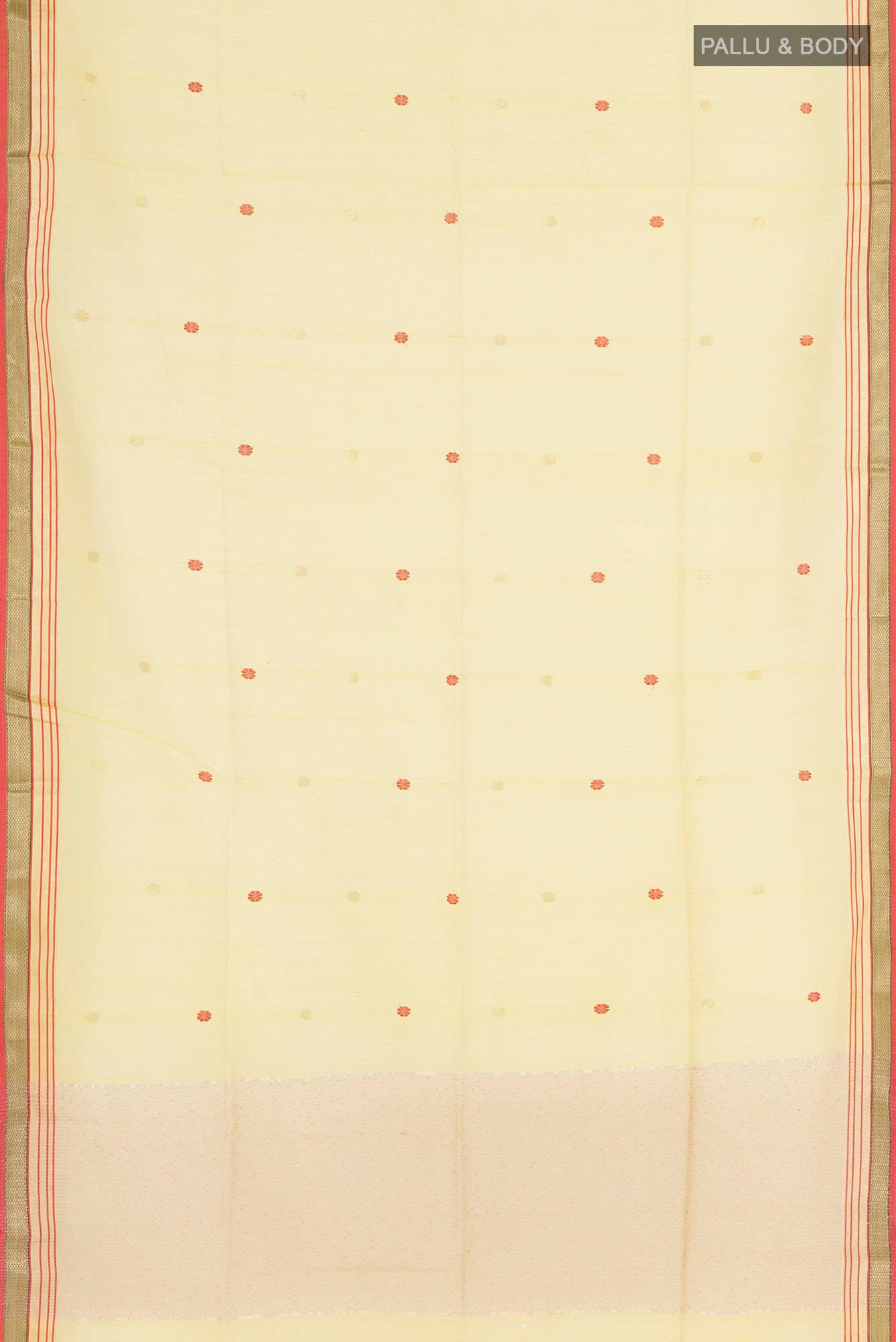Yellow Blended Maheshwari Silk Cotton Saree