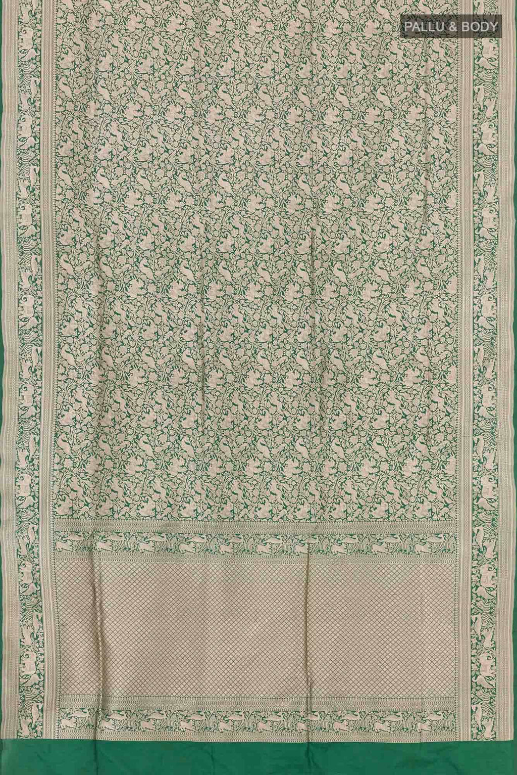 Green Banarasi Silk Saree