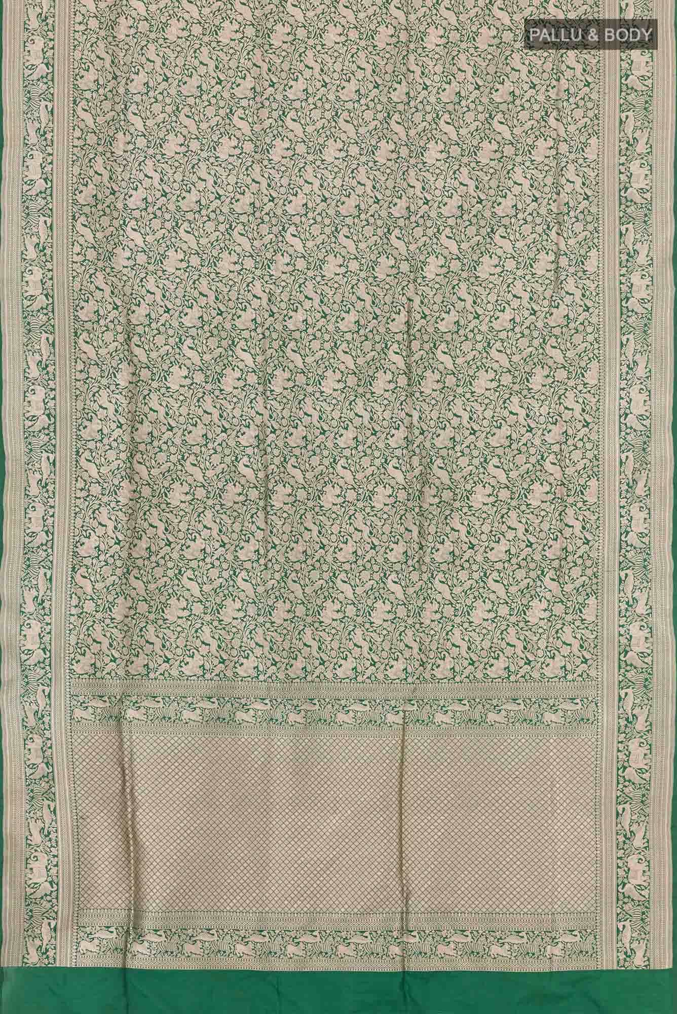 Green Banarasi Silk Saree