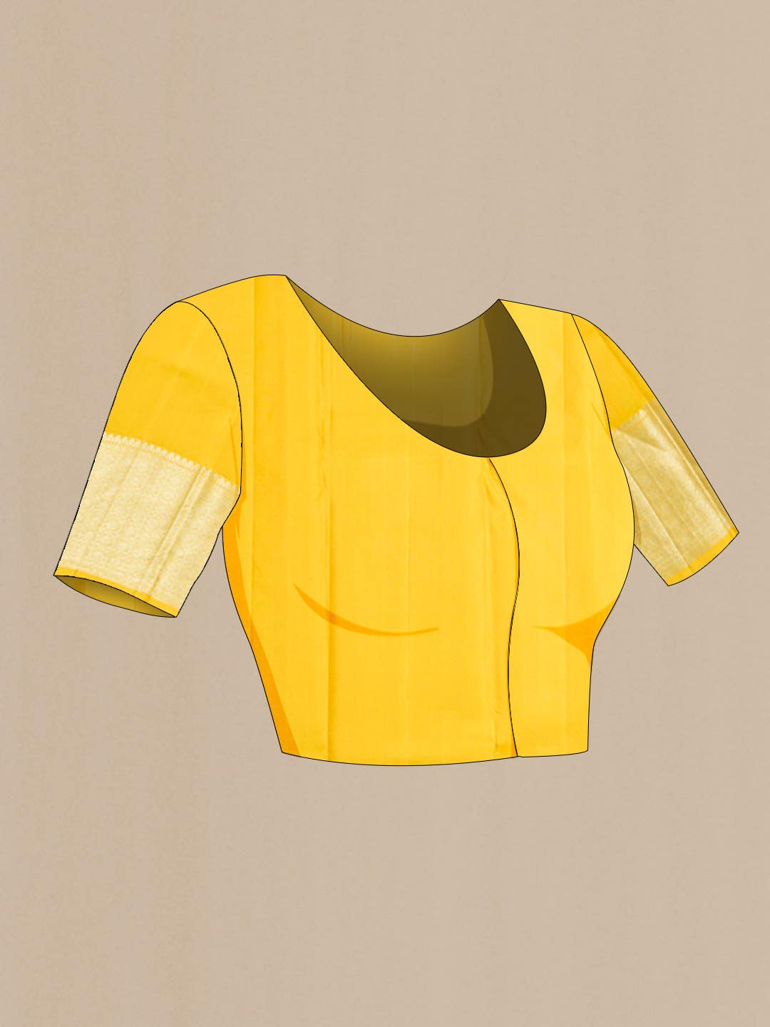 Yellow Kanchipuram Silk Saree