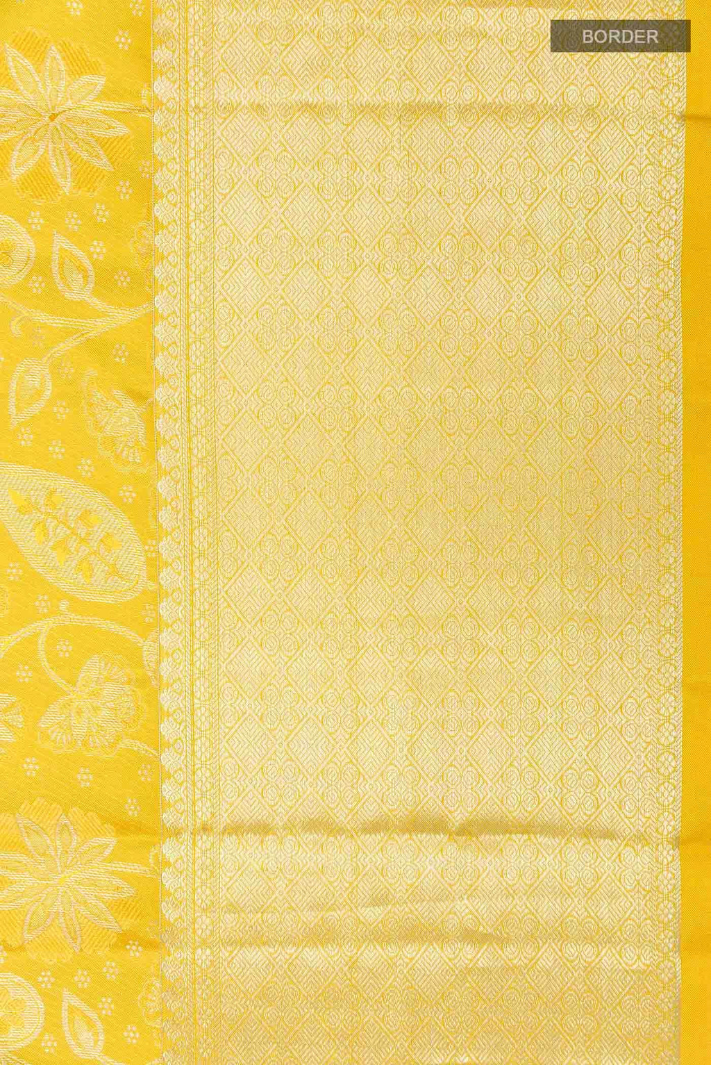 Yellow Kanchipuram Silk Saree