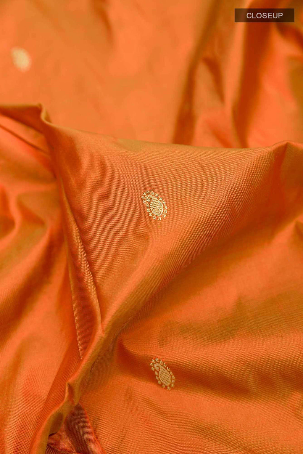 Rust Paithani Silk Saree
