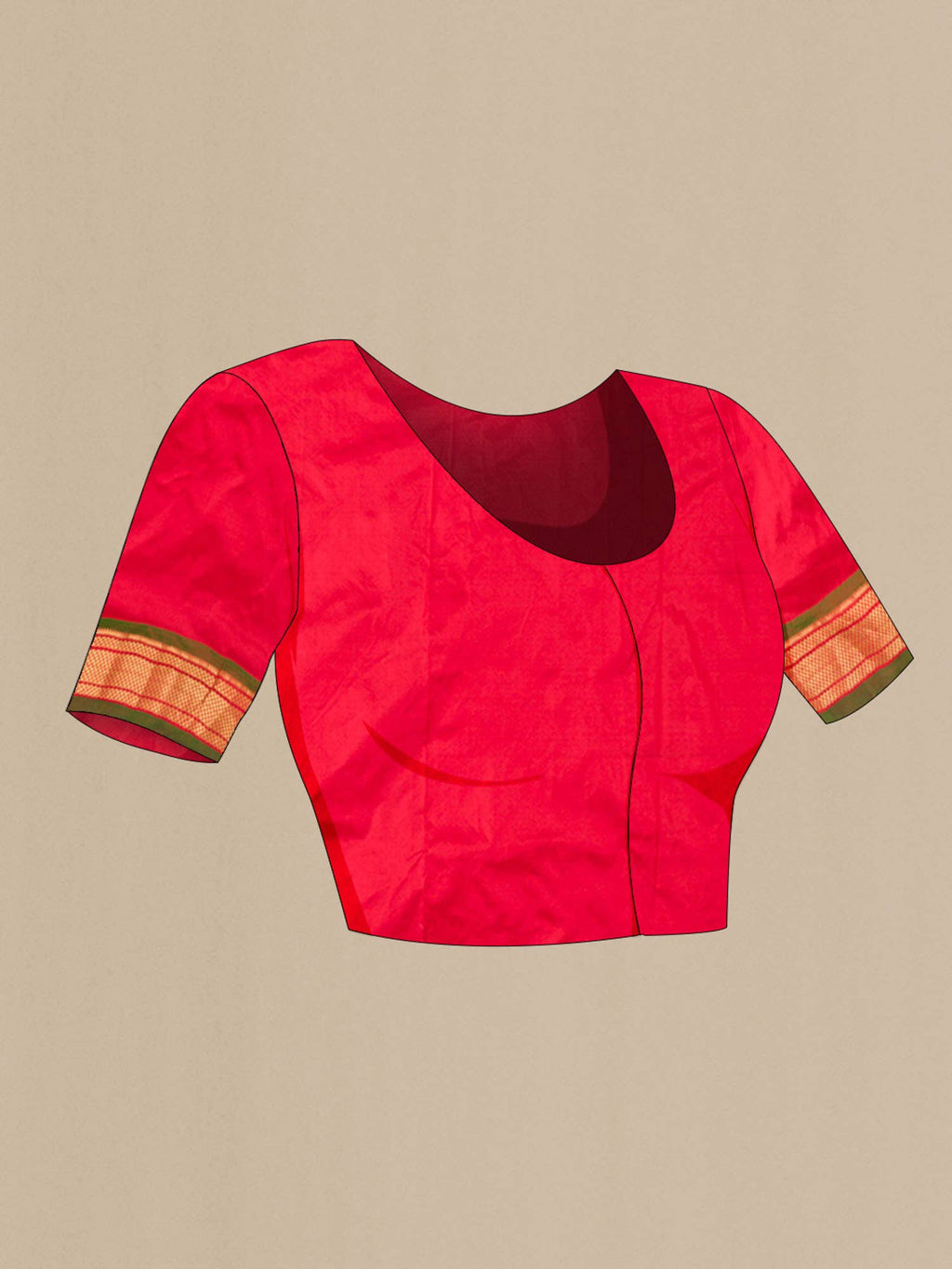 Red Paithani Silk Saree