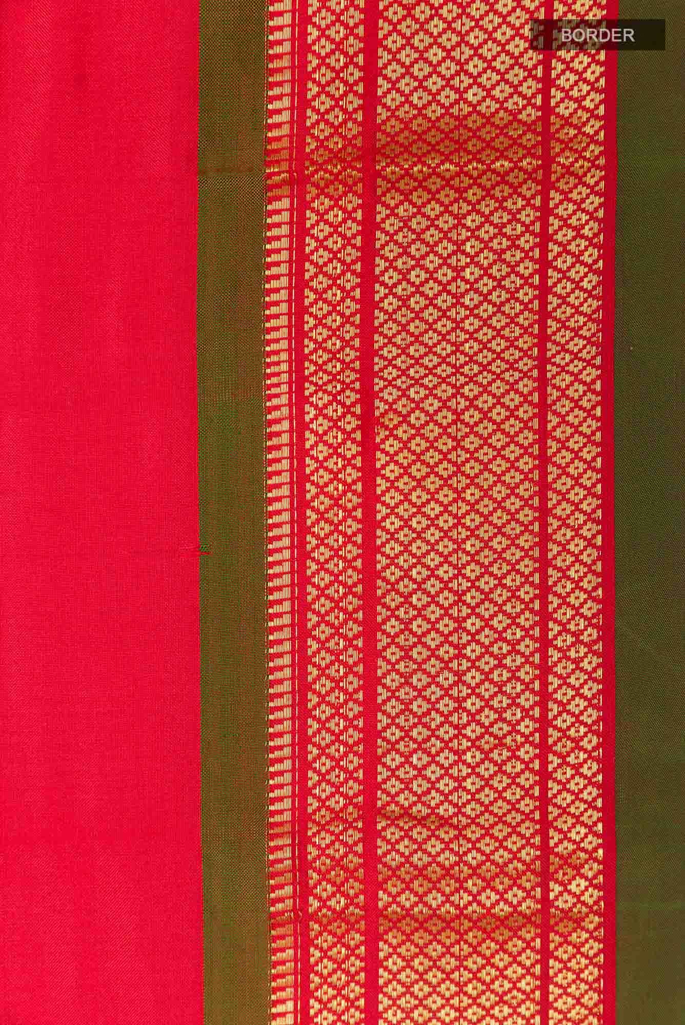Red Paithani Silk Saree