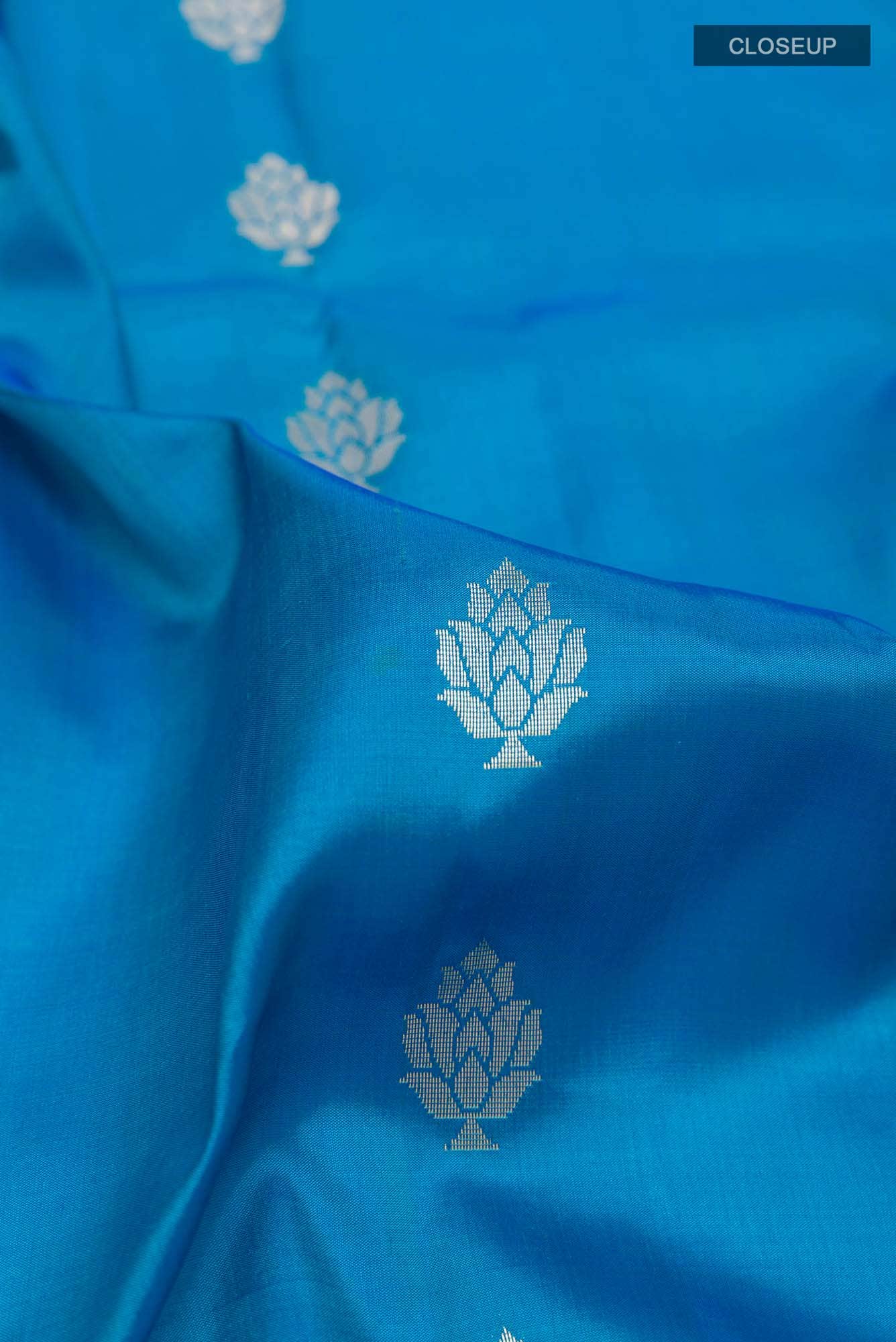 Blue Banarasi Silk Saree