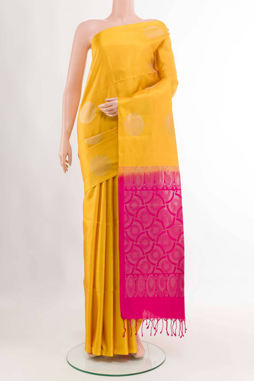 Yellow Soft Silk Saree