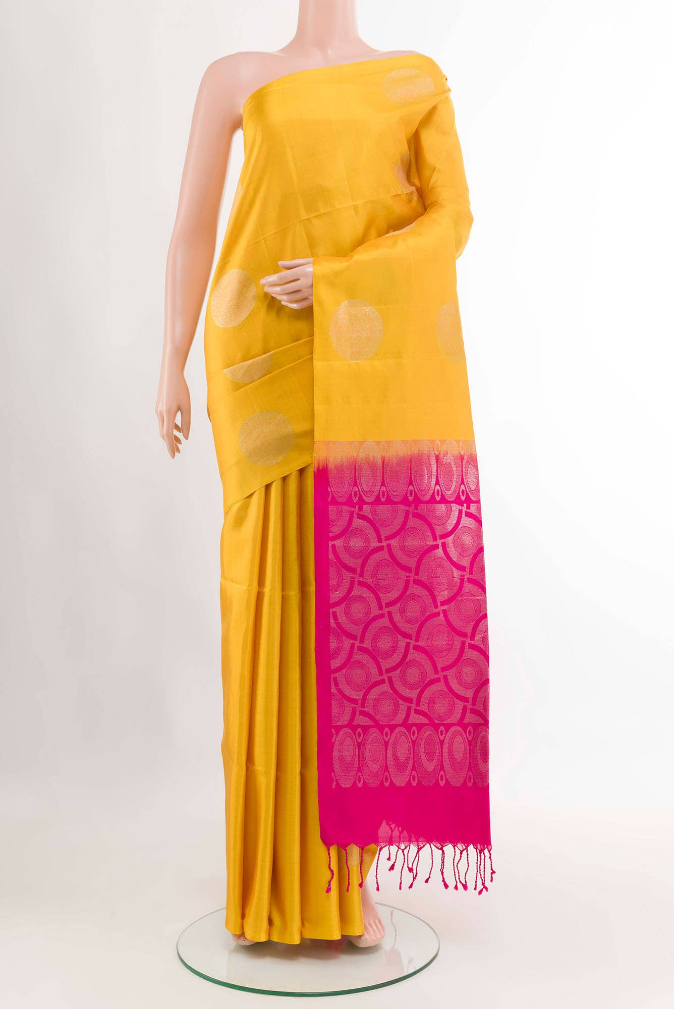 Yellow Soft Silk Saree