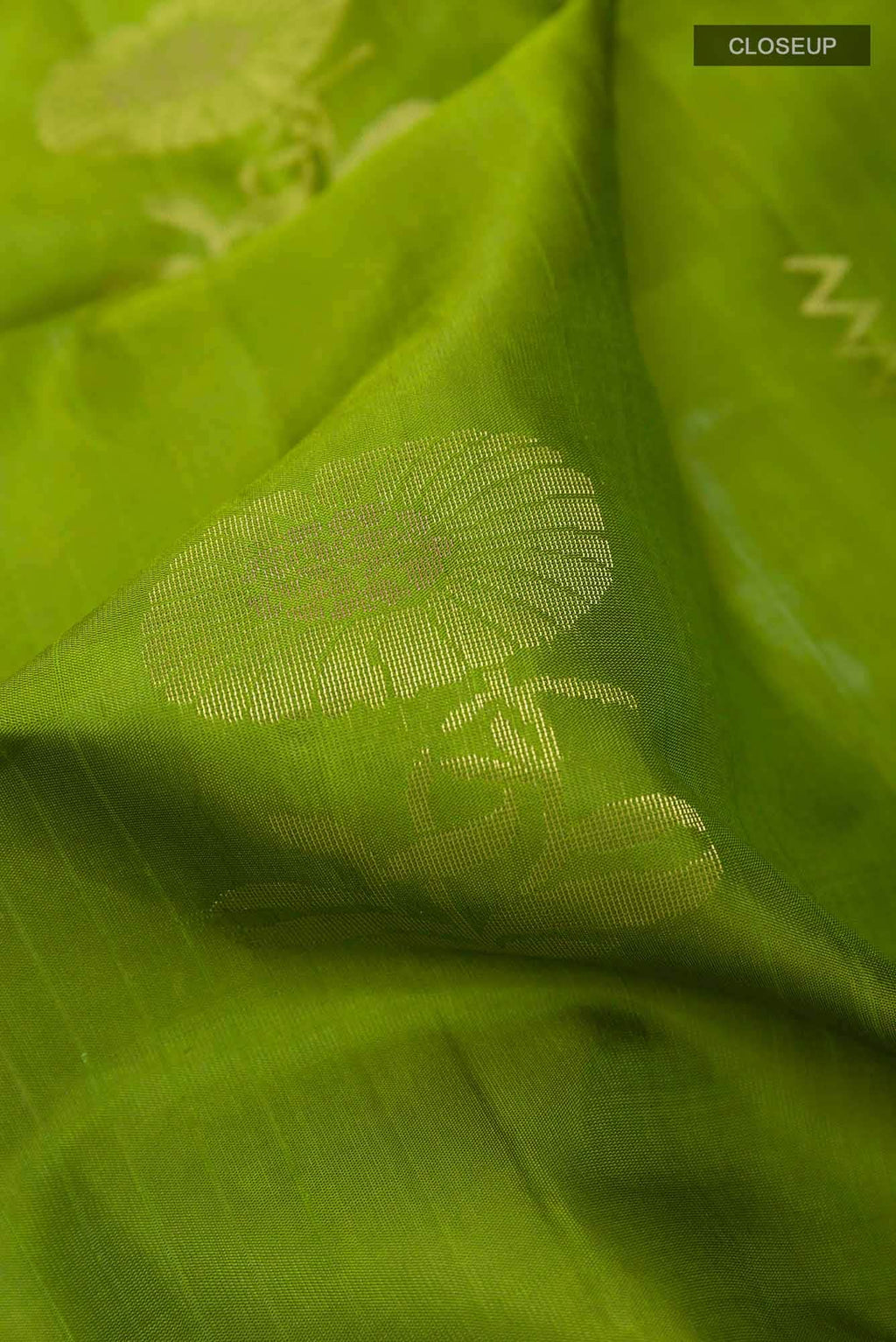 Green Dual Tone Soft Silk Saree