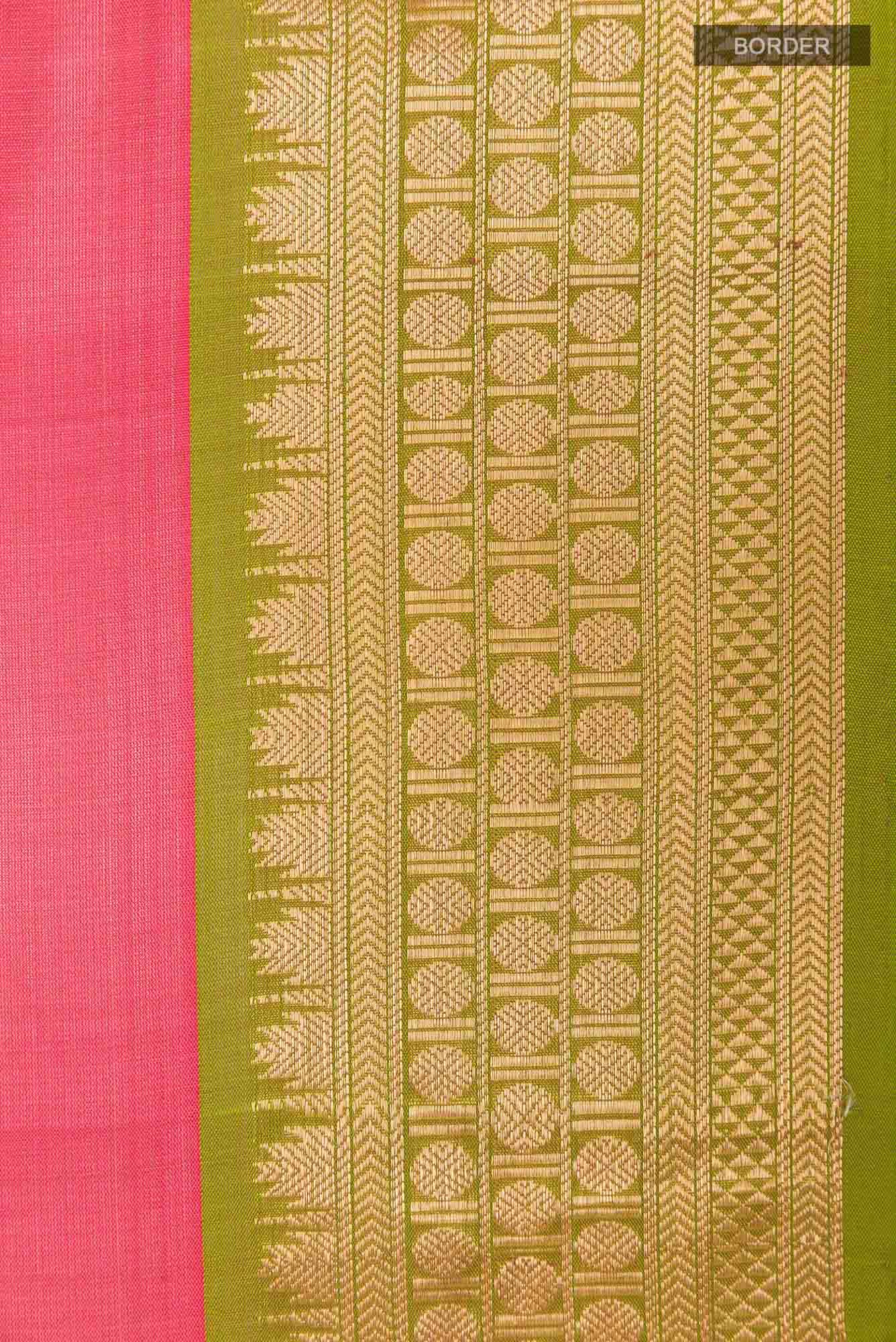 Pink Dual Tone Soft Silk Saree