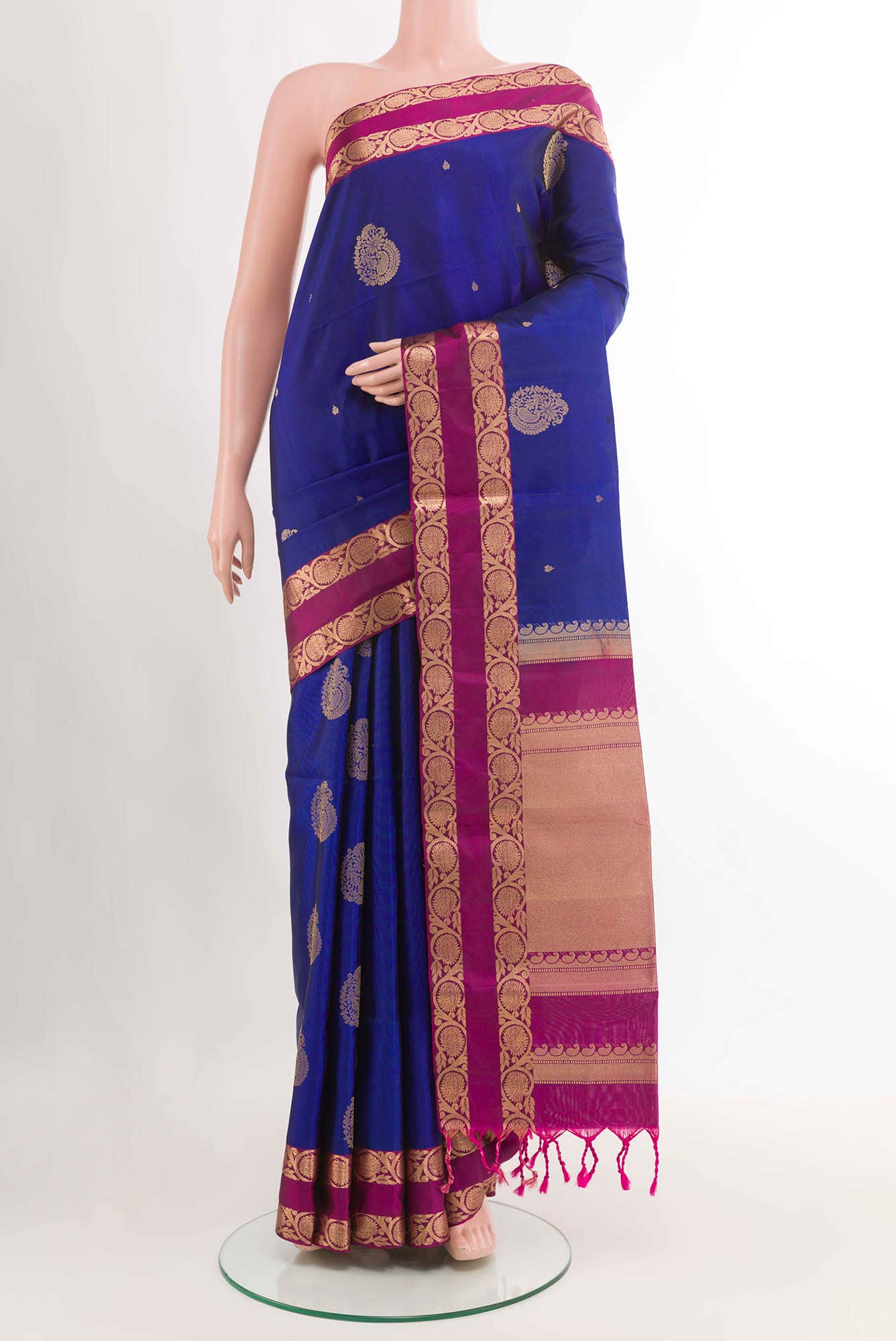 Blue Soft Silk Saree
