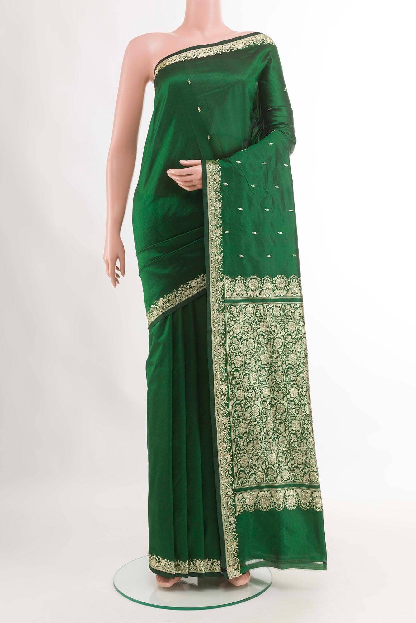 Green Banarasi Saree