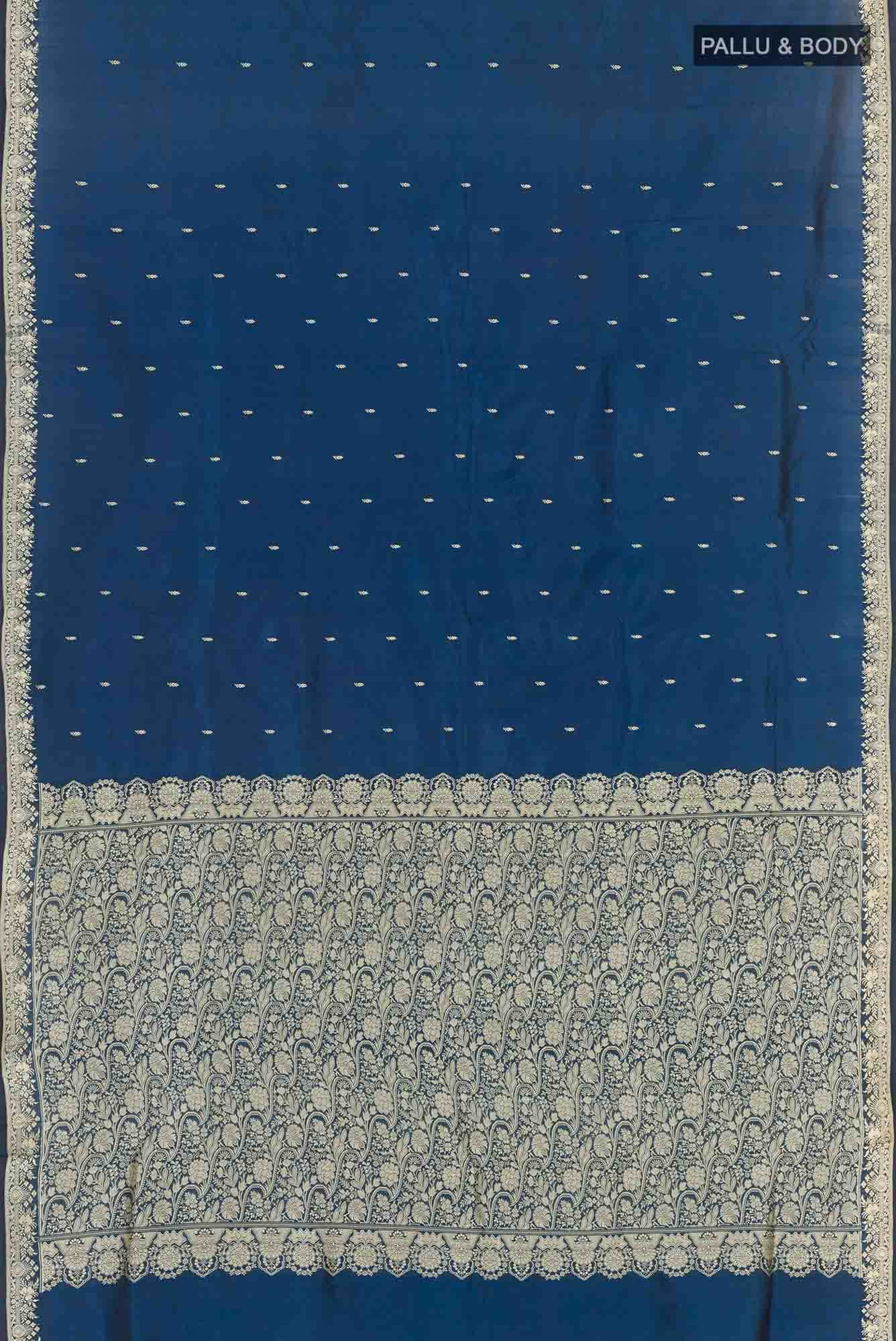 Blue Banarasi Silk Saree