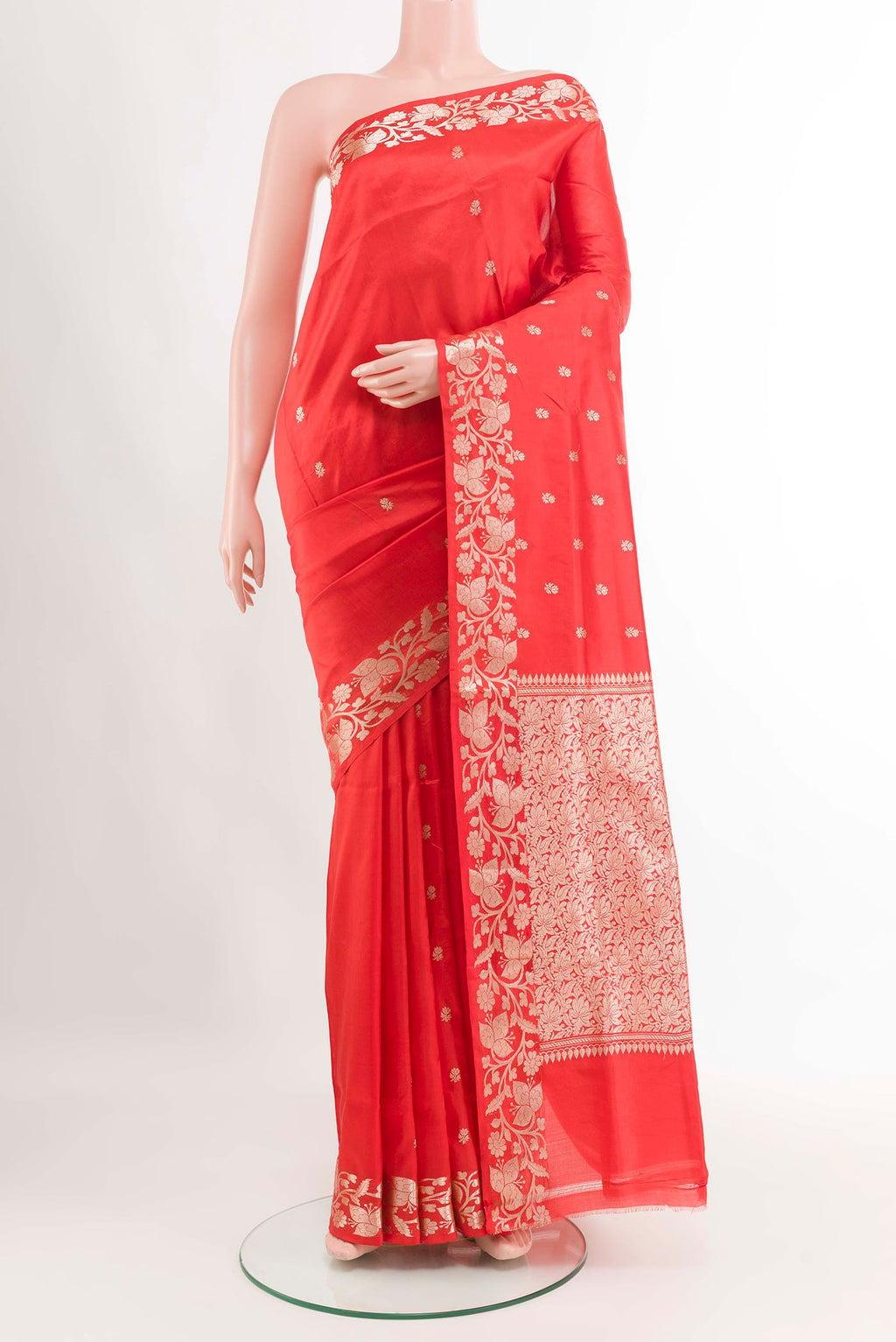 Red Banarasi Silk Saree