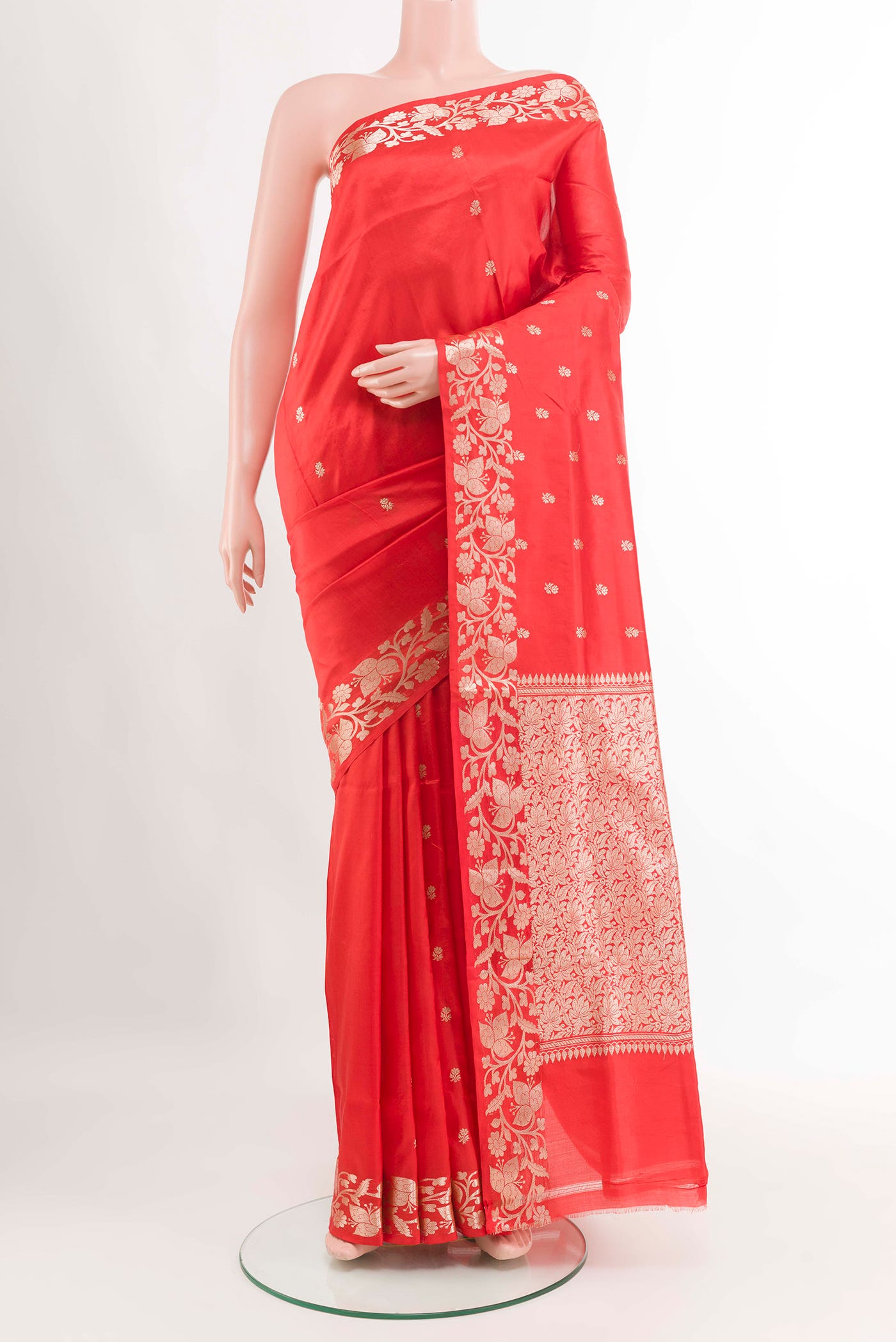 Red Banarasi Silk Saree
