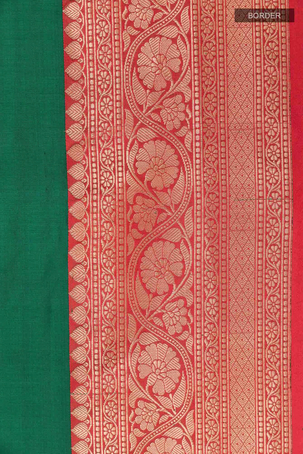 Green Banarasi Silk Saree