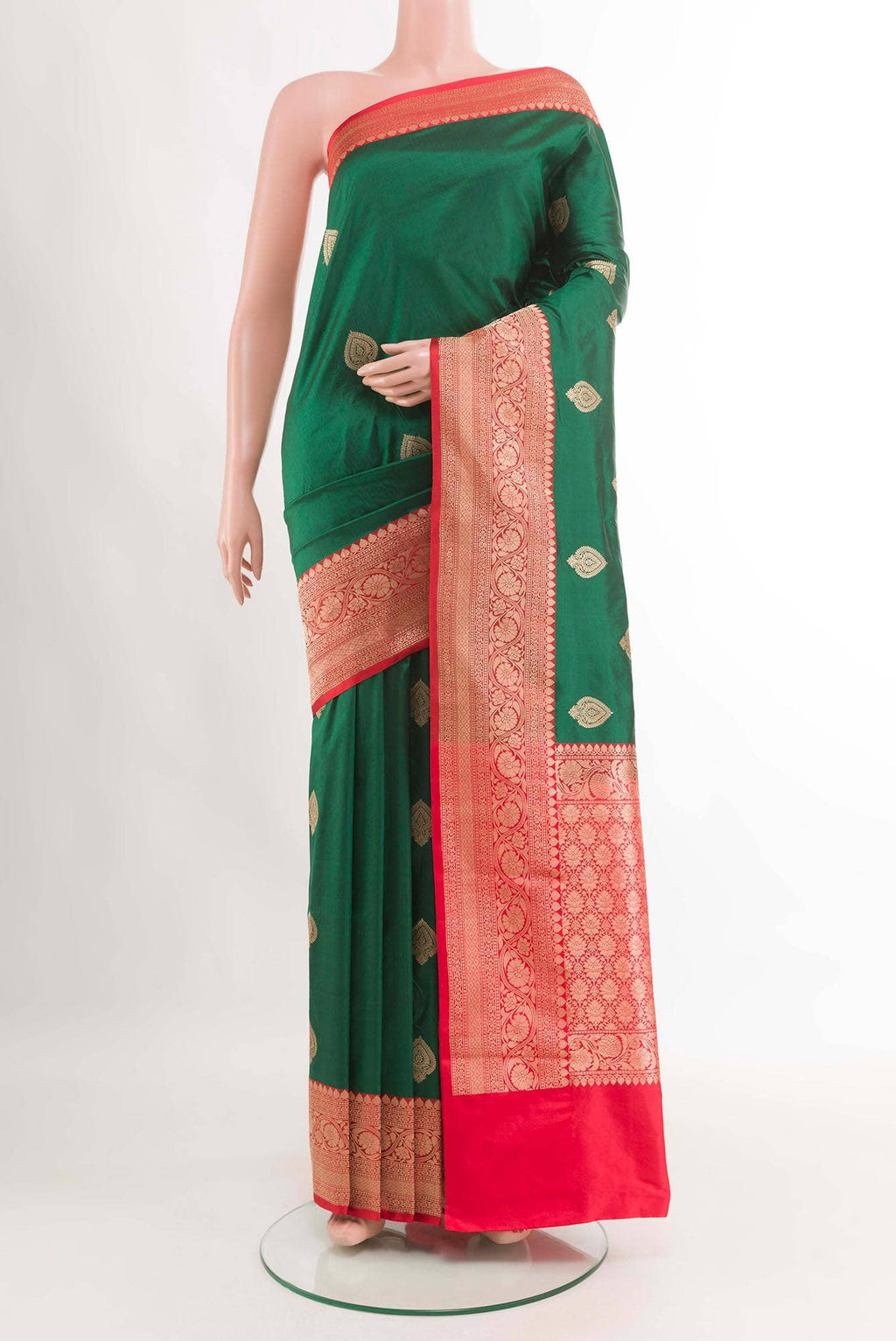 Green Banarasi Silk Saree