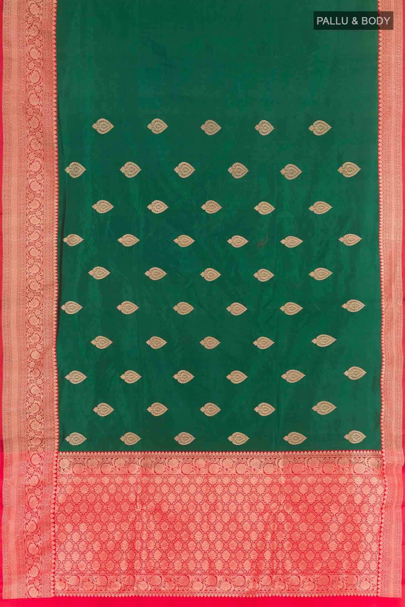 Green Banarasi Silk Saree