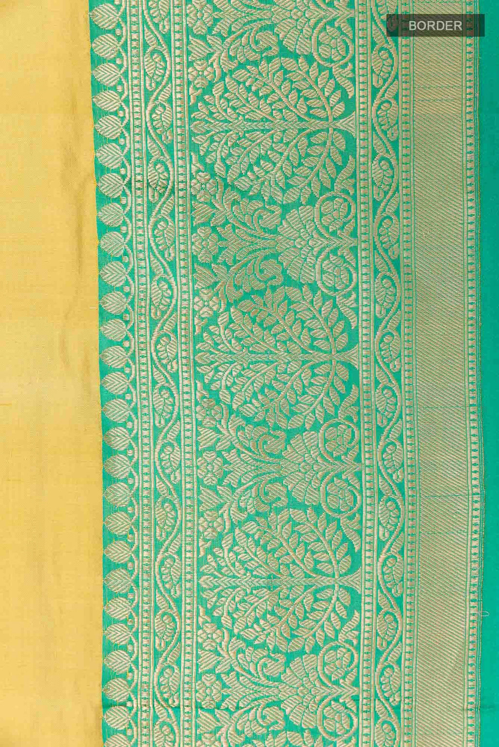 Gold Banarasi Silk Saree