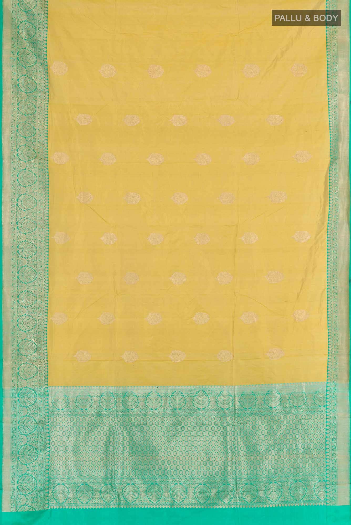 Gold Banarasi Silk Saree
