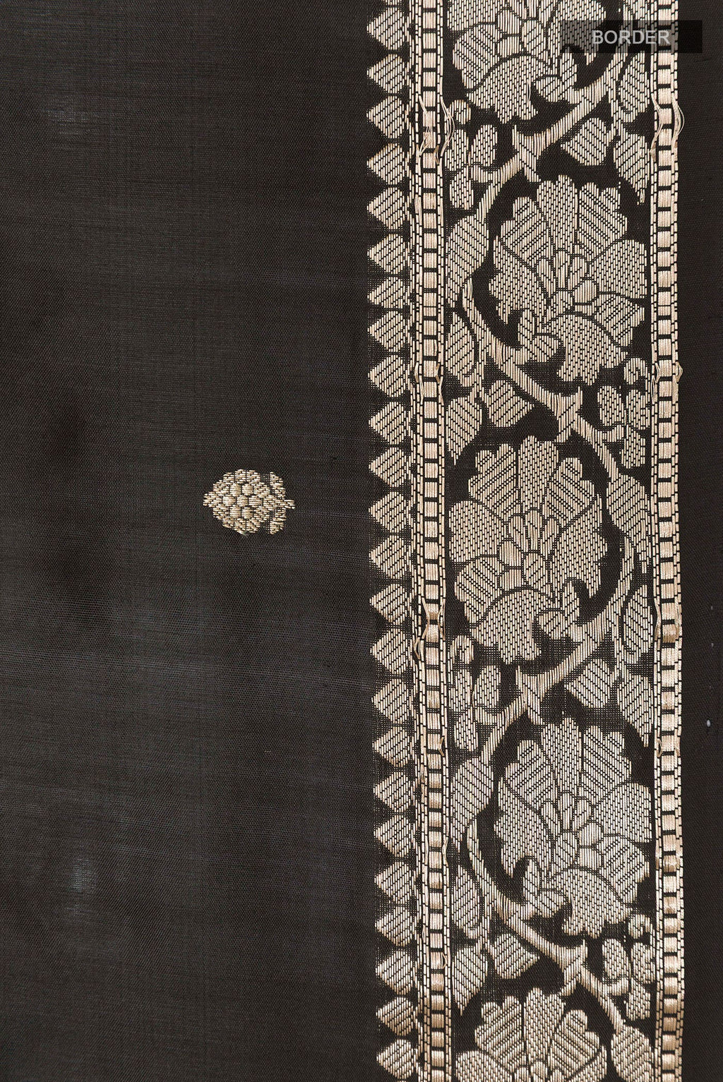 Black Banarasi Silk Saree