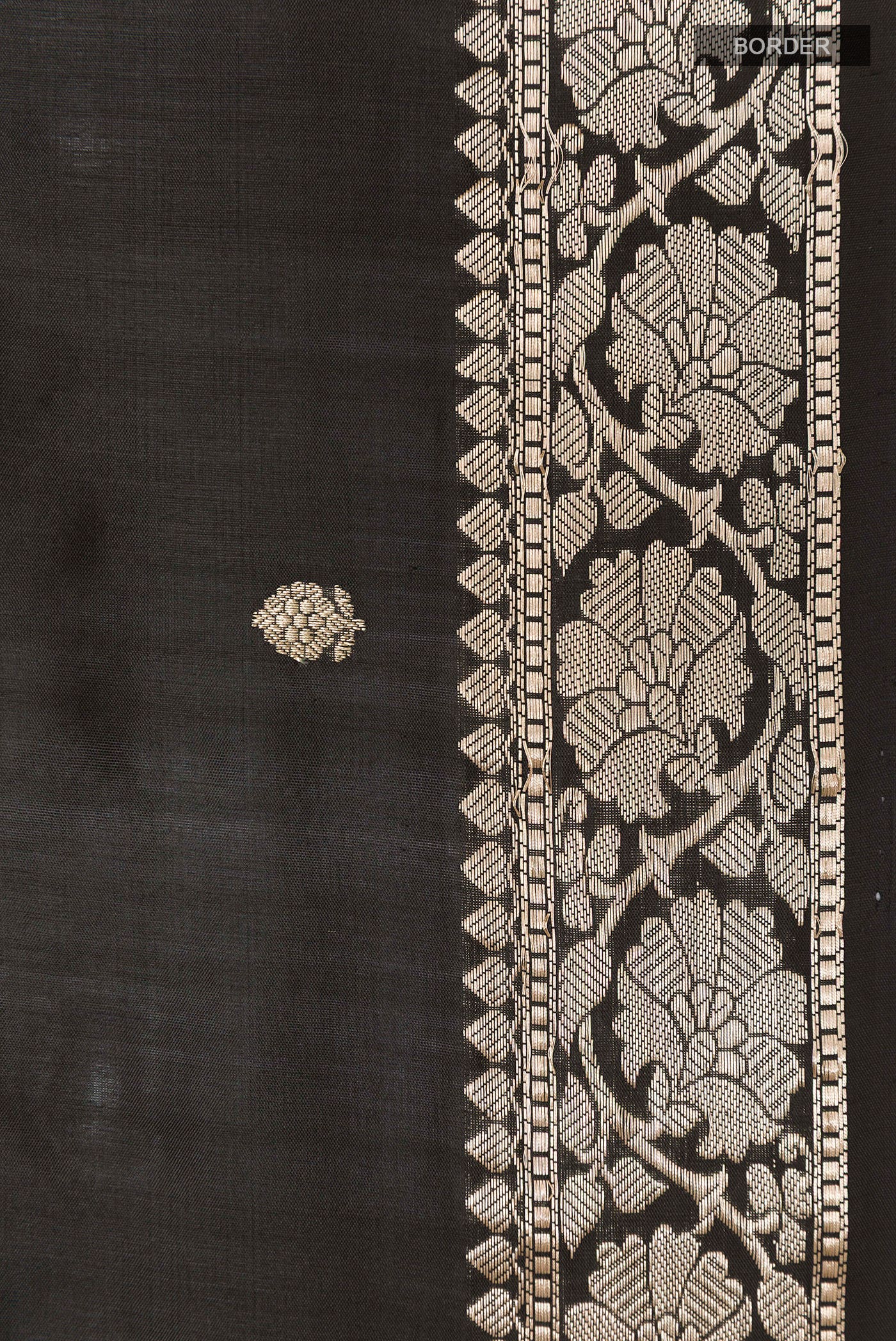 Black Banarasi Silk Saree