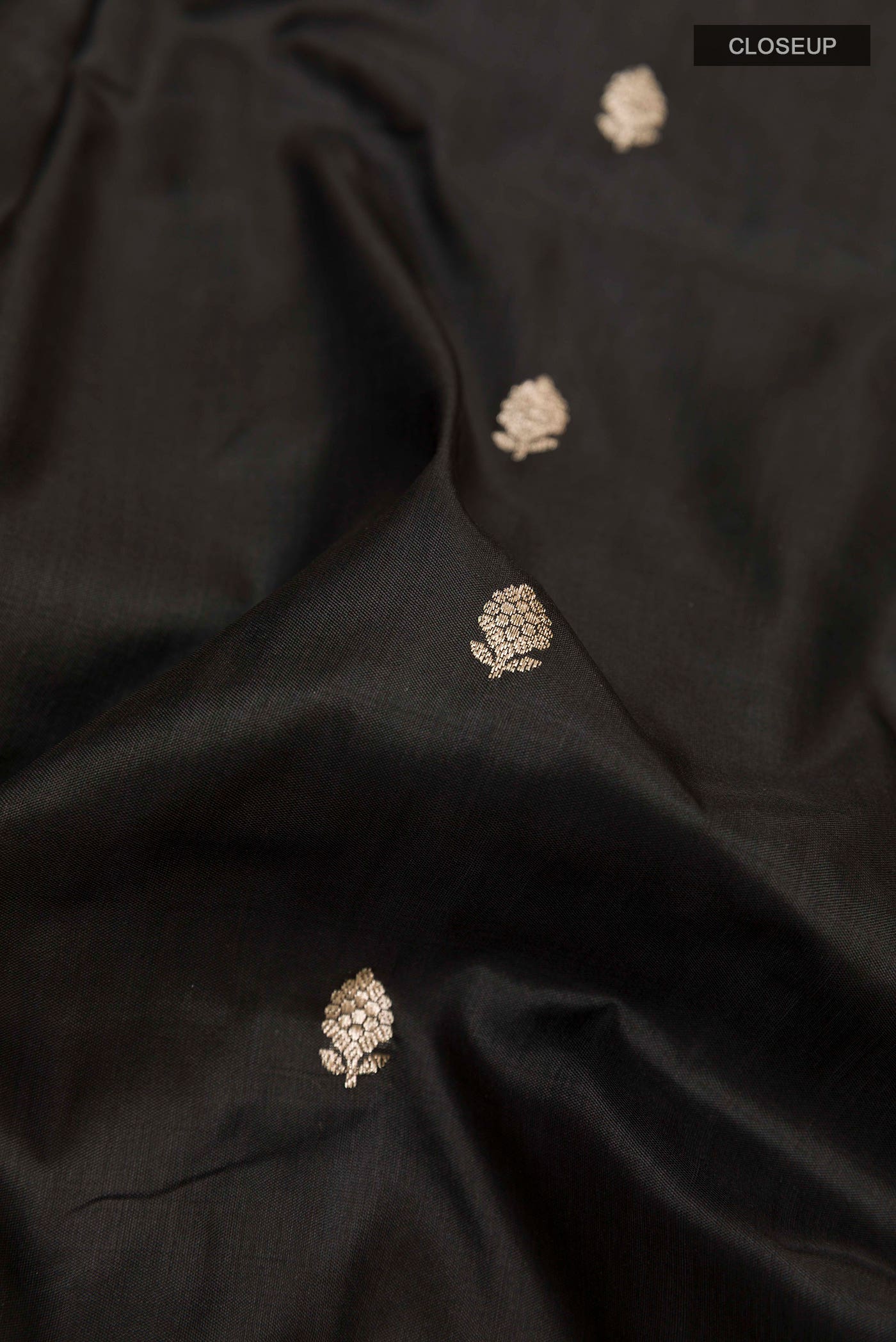 Black Banarasi Silk Saree