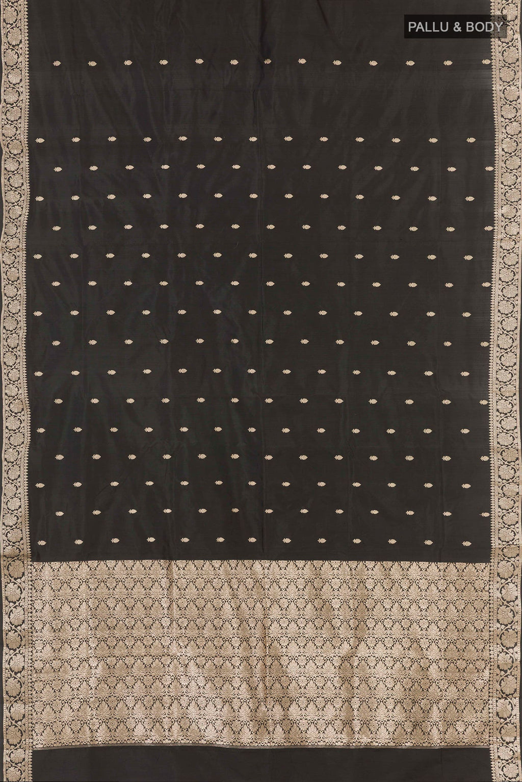 Black Banarasi Silk Saree