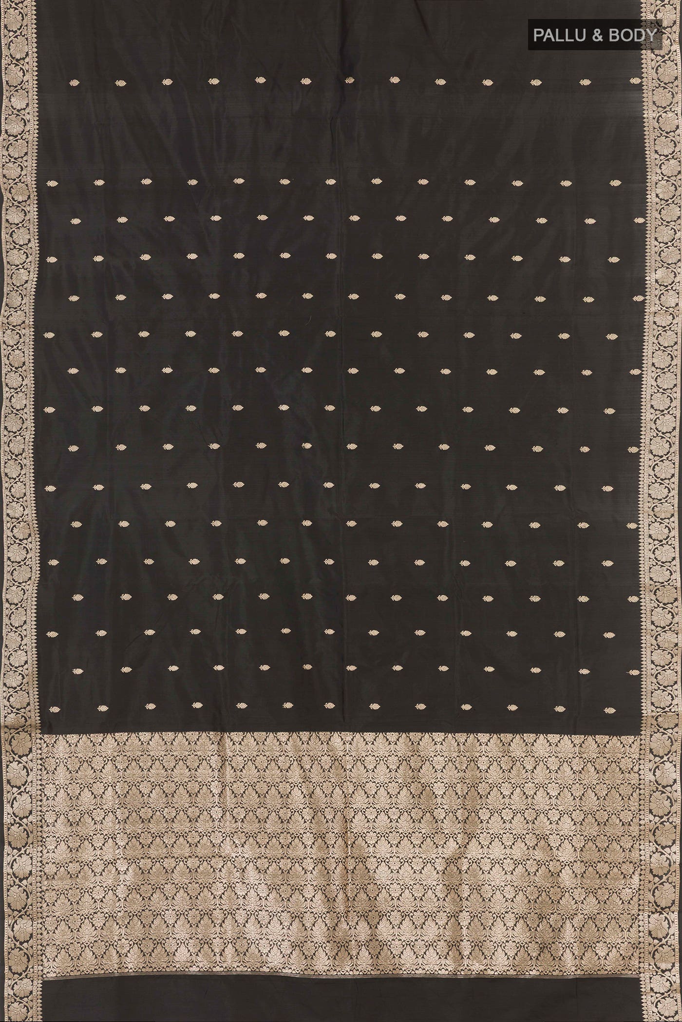 Black Banarasi Silk Saree