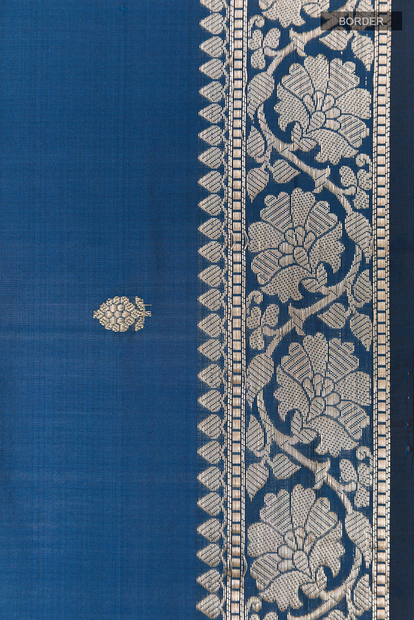 Blue Dual Tone Banarasi Silk Saree