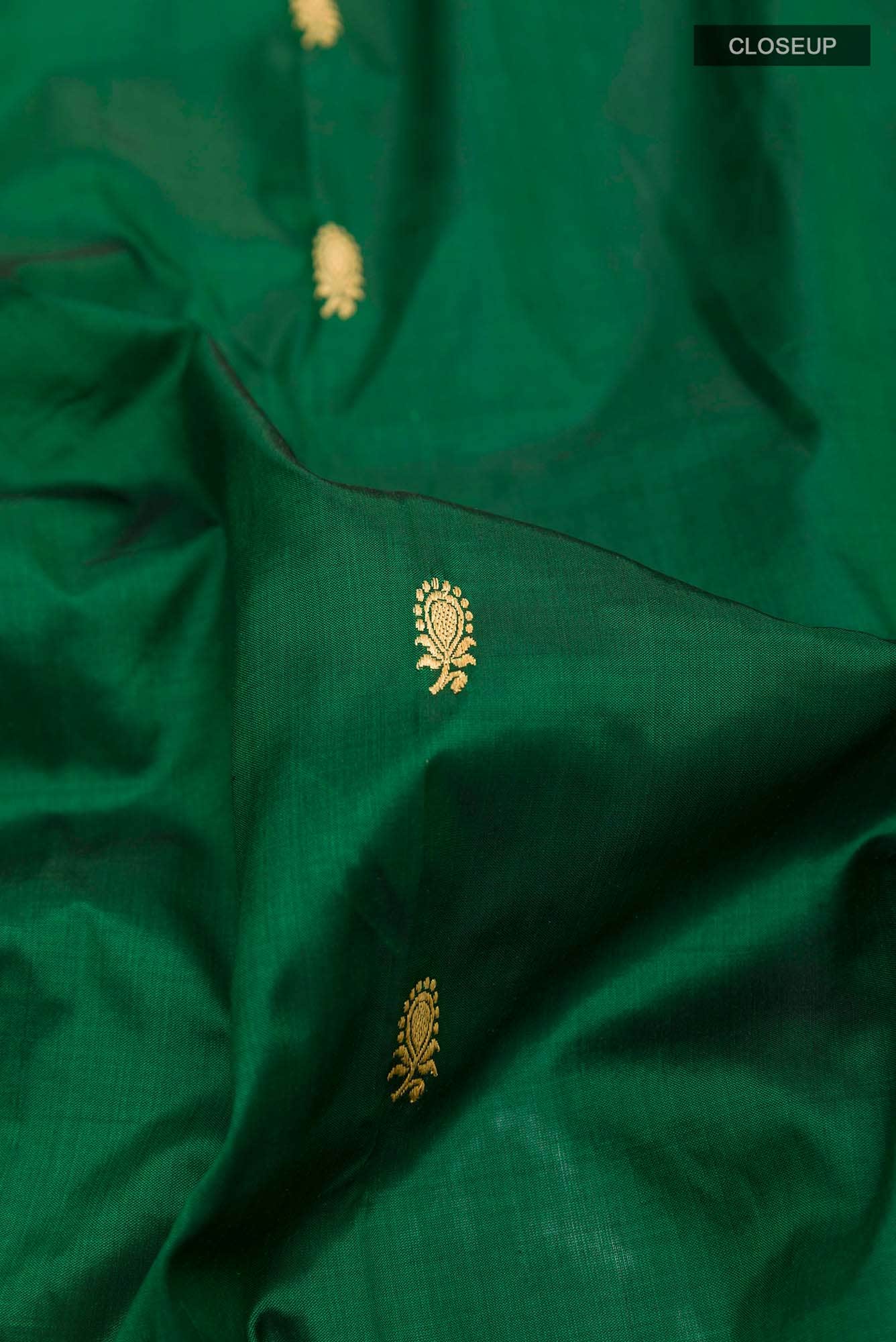 Green Banarasi Silk Saree