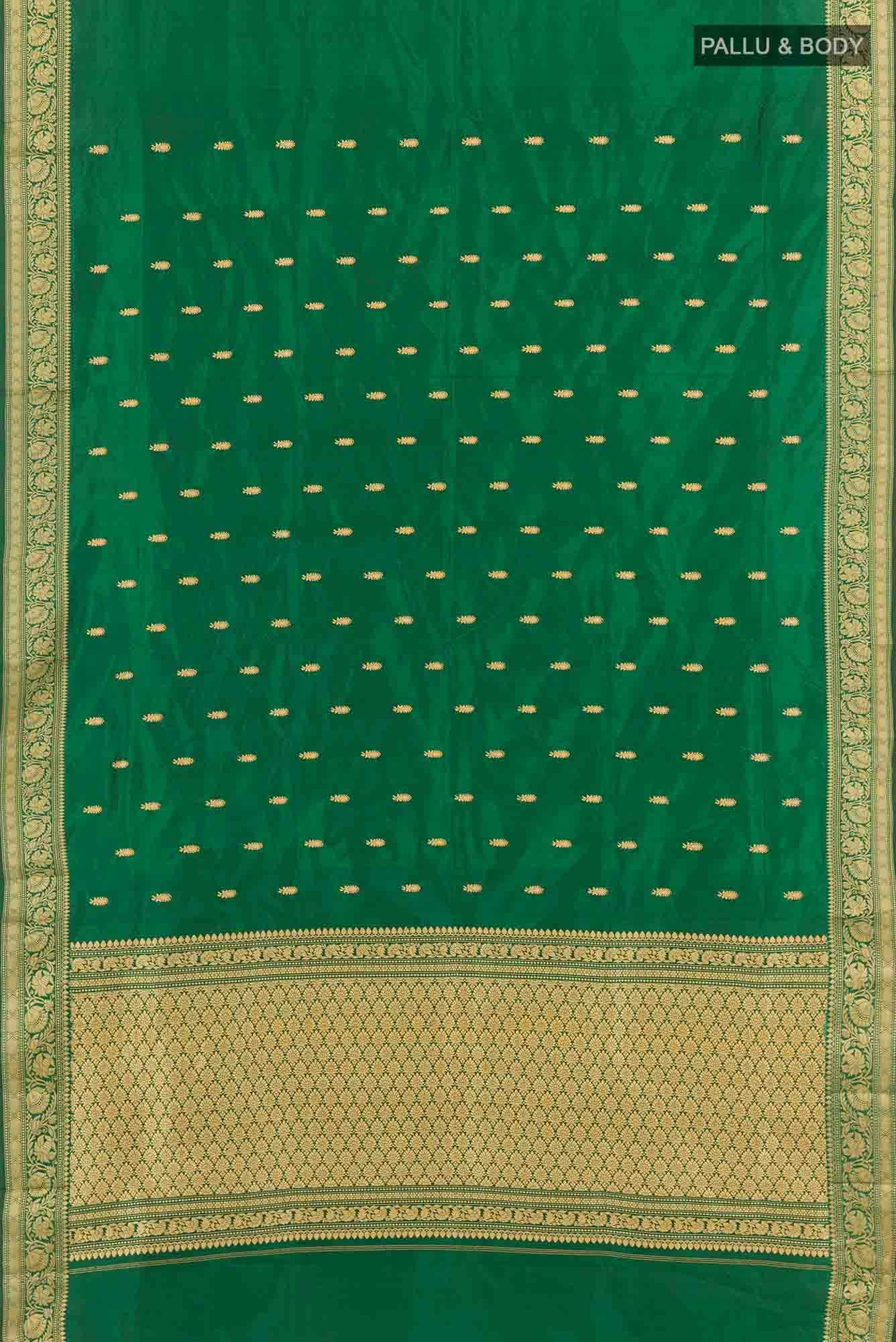 Green Banarasi Silk Saree