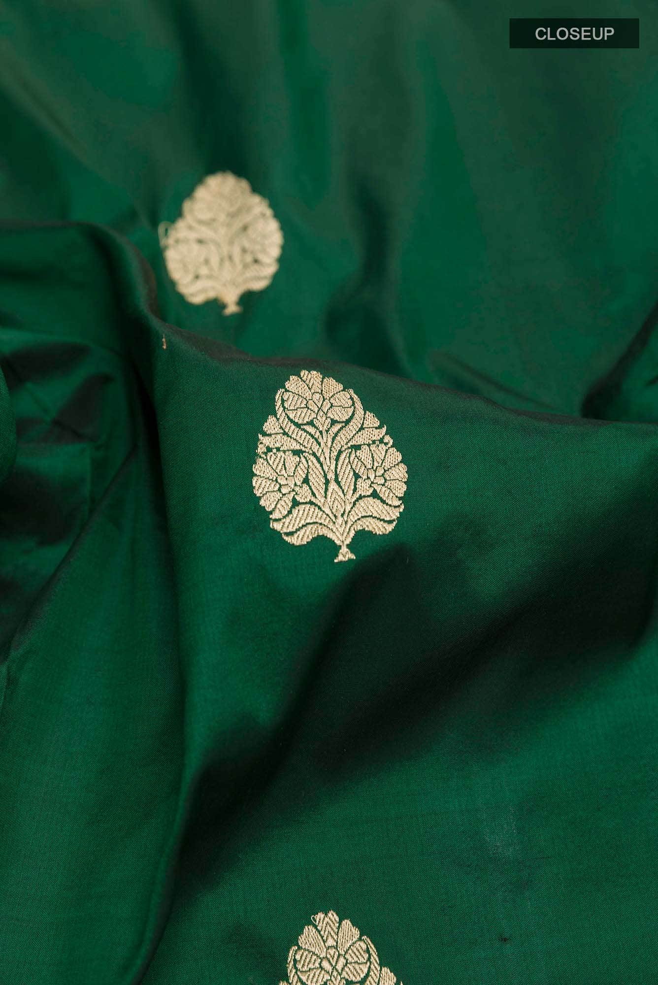 Green Banarasi Silk Saree