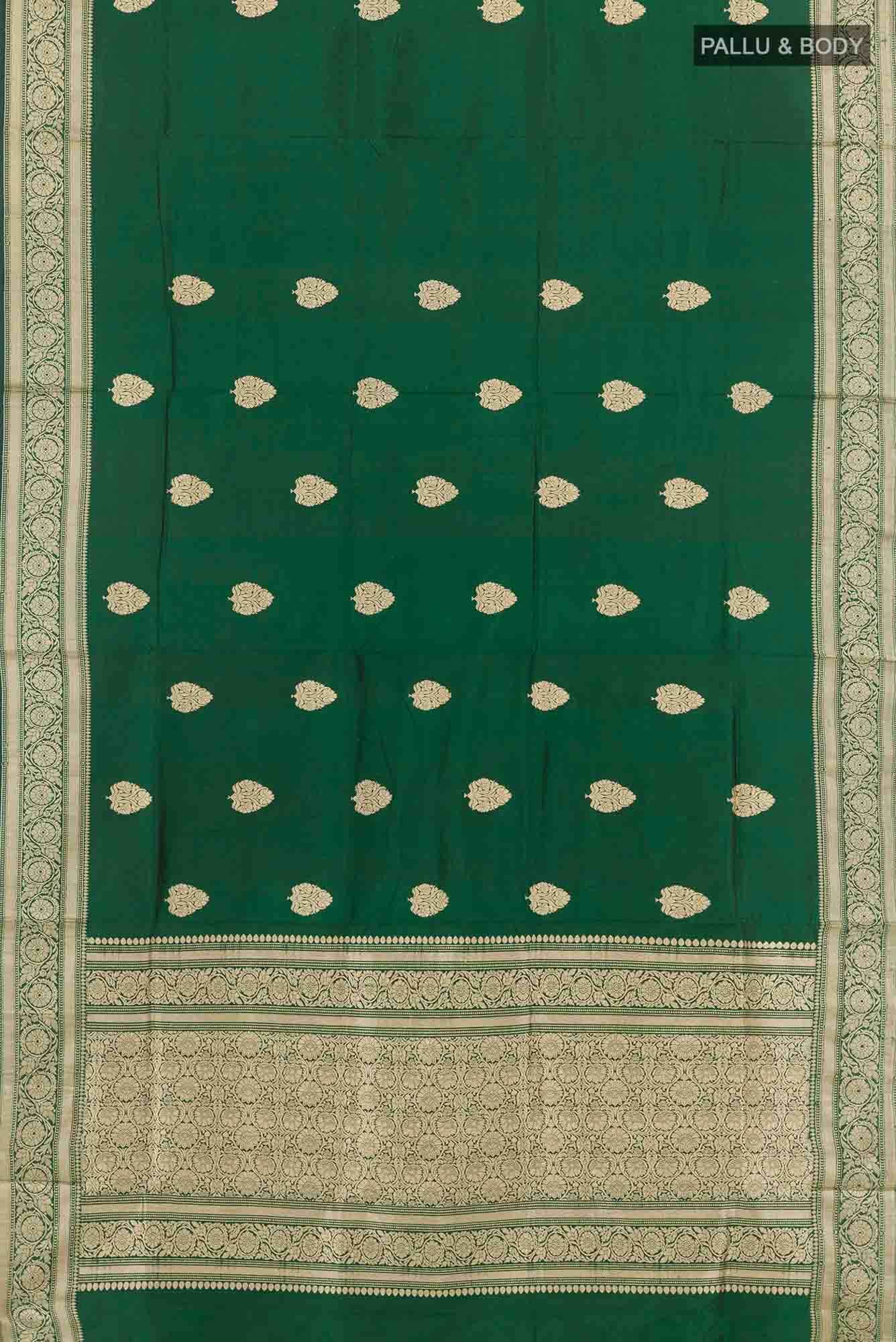 Green Banarasi Silk Saree