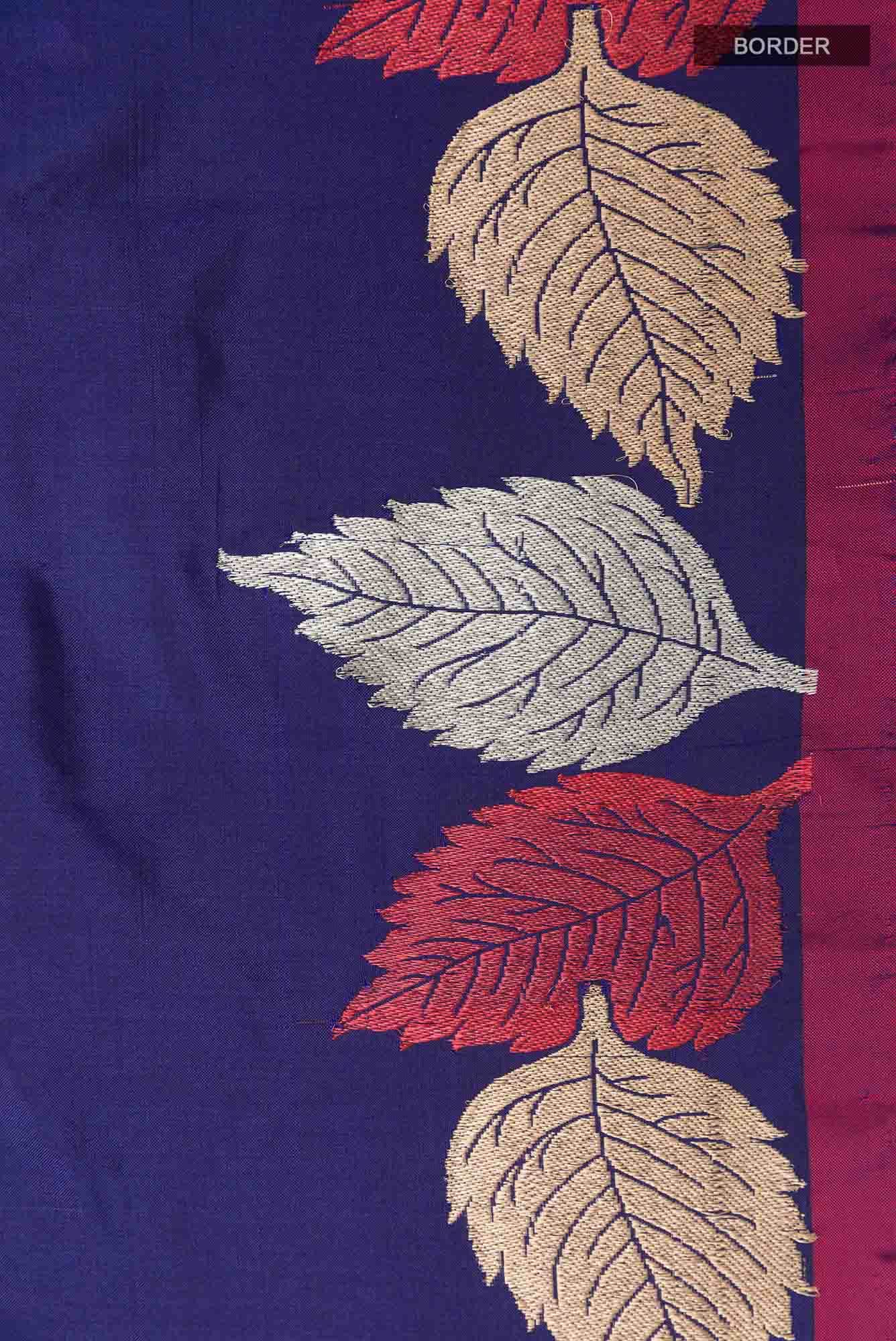 Blue Banarasi Silk Saree