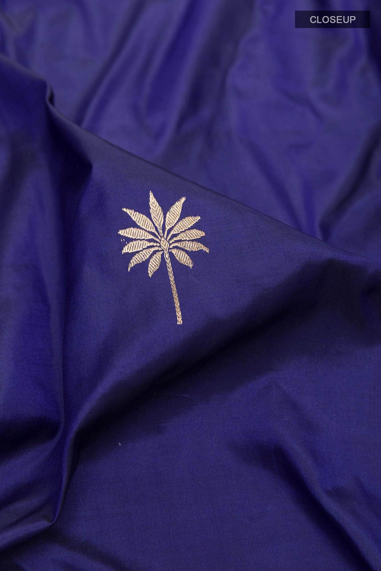 Blue Banarasi Silk Saree