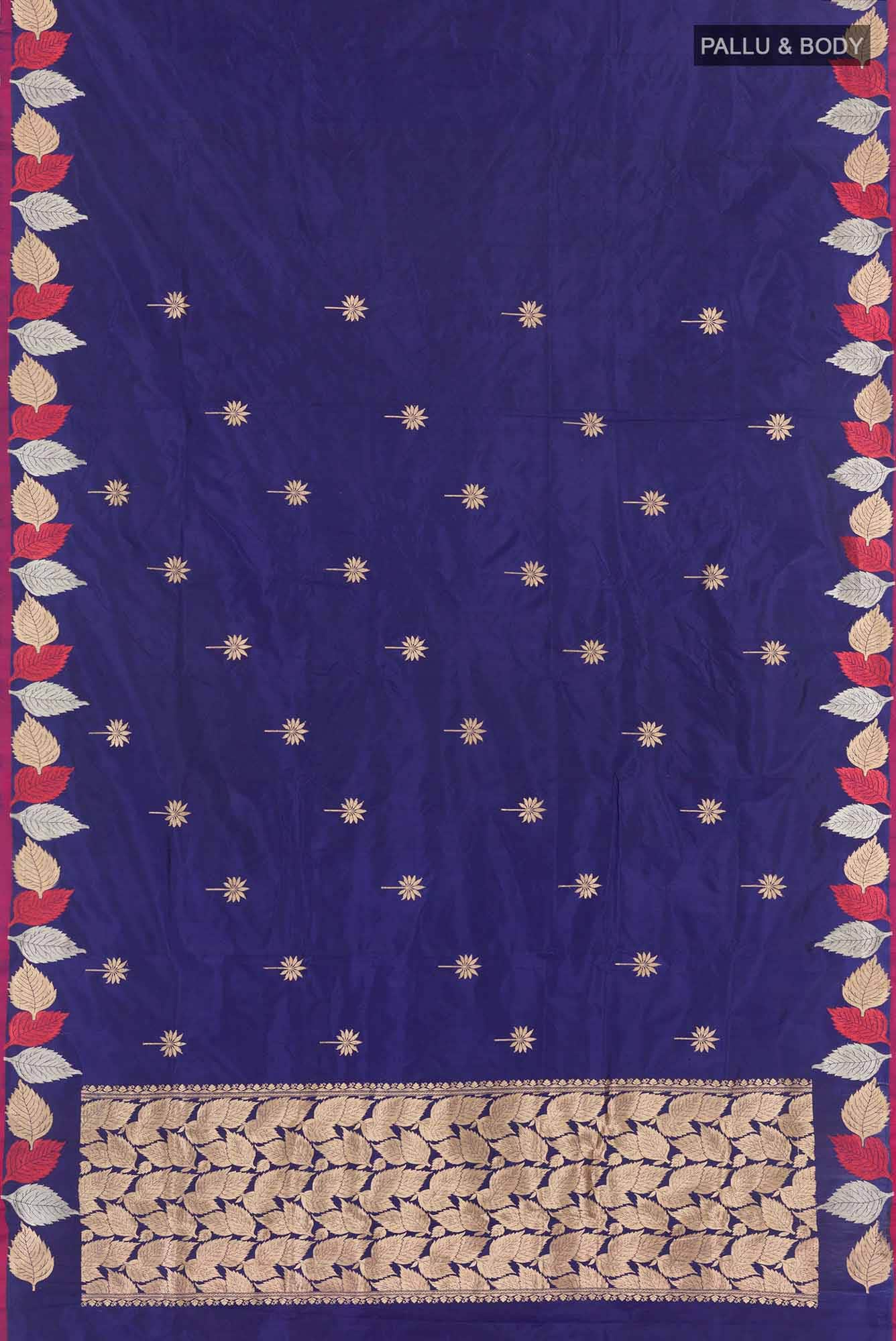 Blue Banarasi Silk Saree