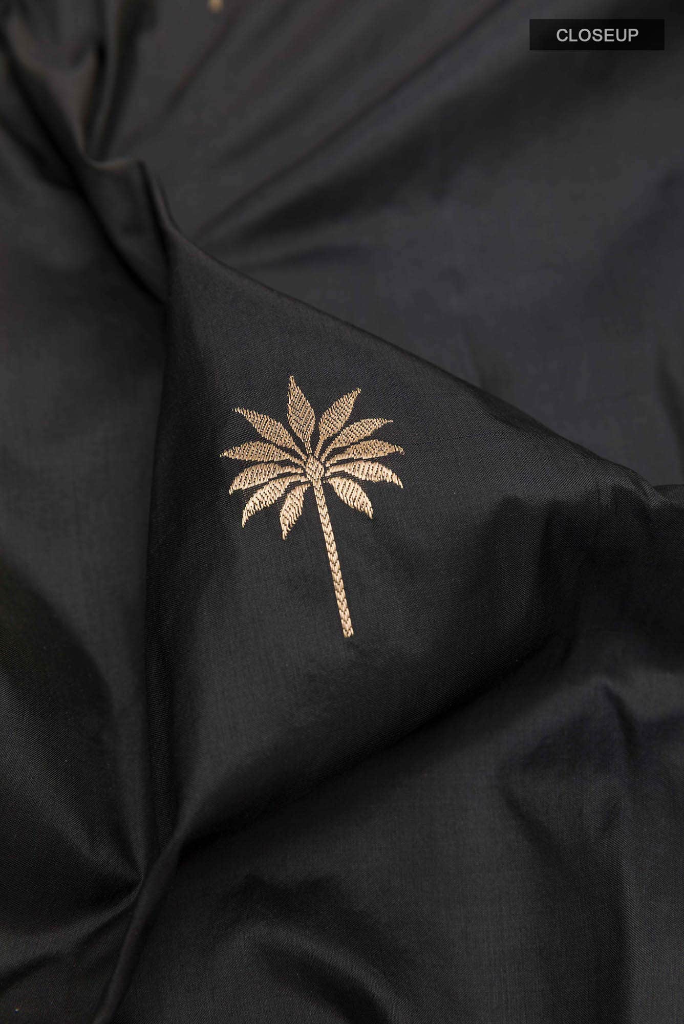 Black Banarasi Silk Saree