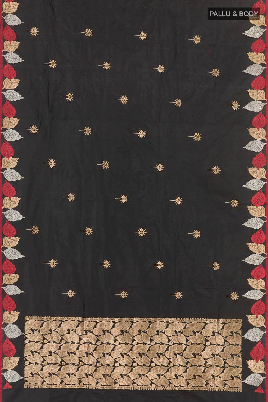 Black Banarasi Silk Saree