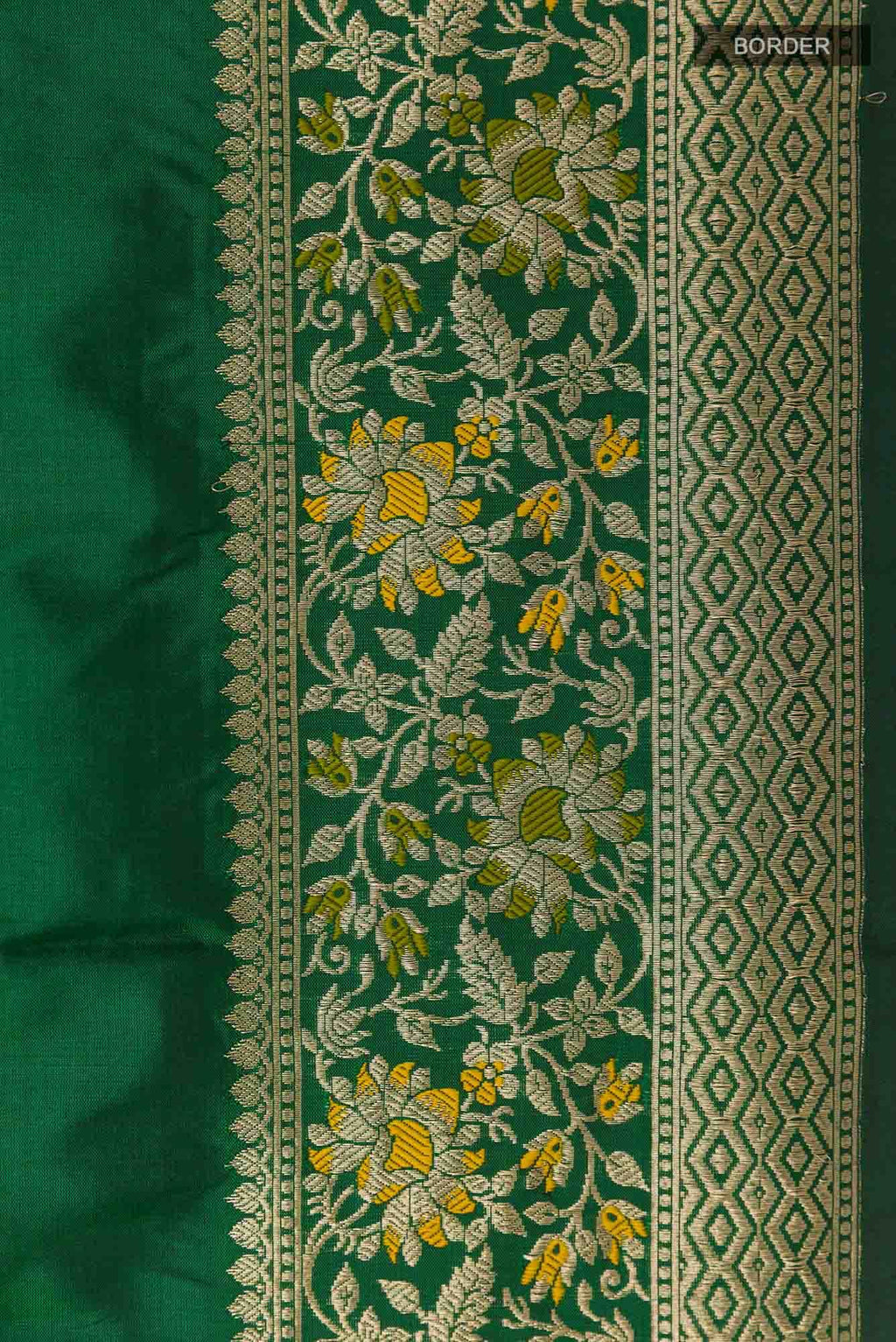 Green Banarasi Silk Saree