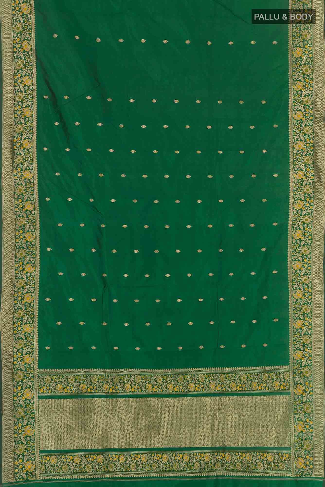 Green Banarasi Silk Saree