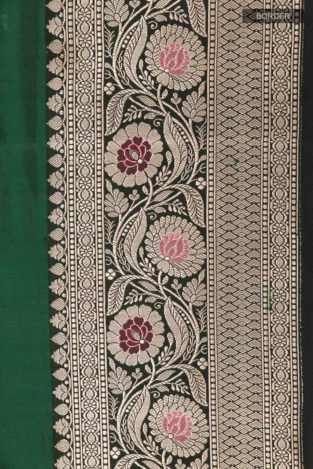 Green Banarasi Silk Saree