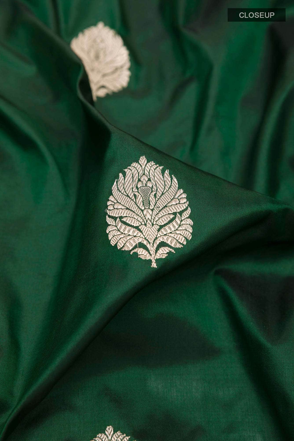 Green Banarasi Silk Saree