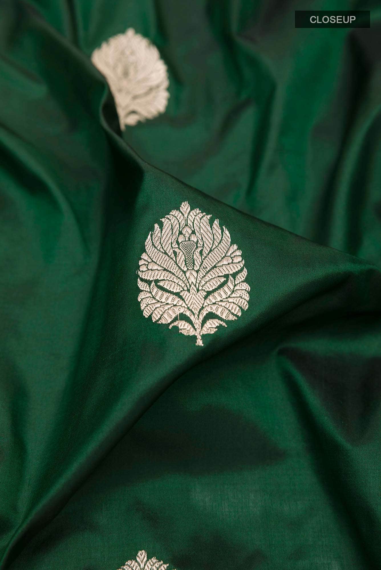 Green Banarasi Silk Saree