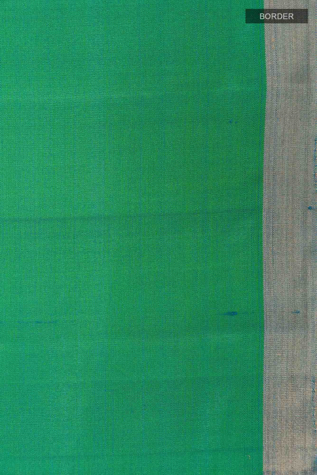 Green Blue dual Tone Soft Silk Saree