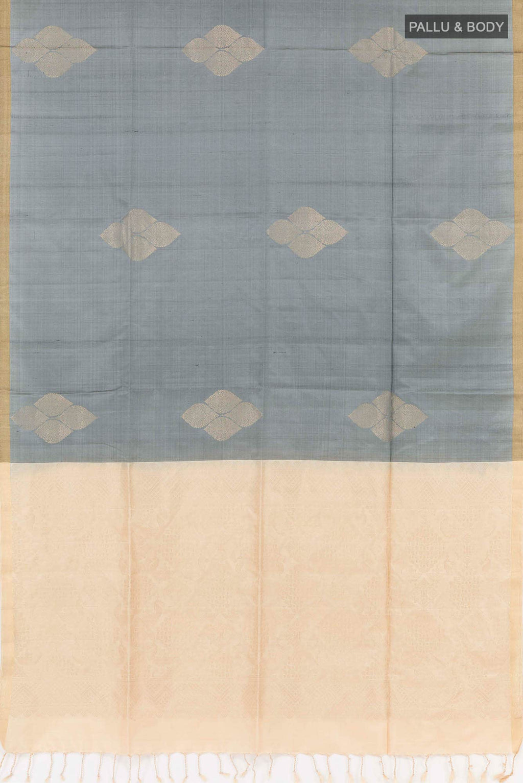 Grey Soft Silk Saree